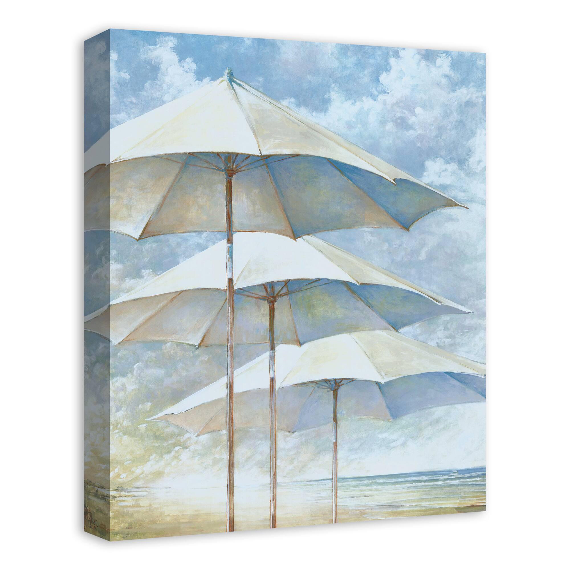 Beach Umbrellas 16&#x22; x 20&#x22; Canvas Wall Art