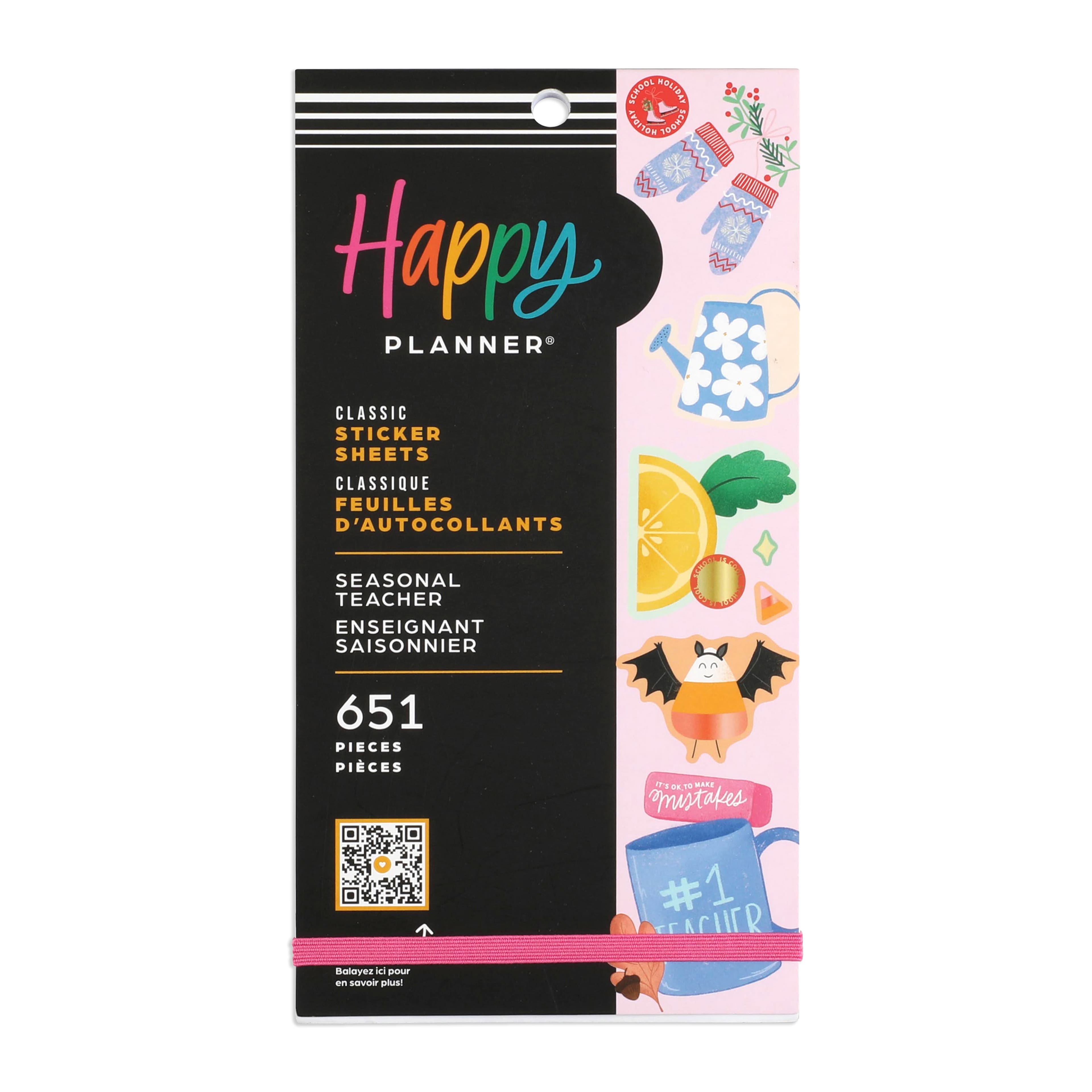 The Classic Happy Planner&#xAE; Seasonal Teacher Value Pack Stickers