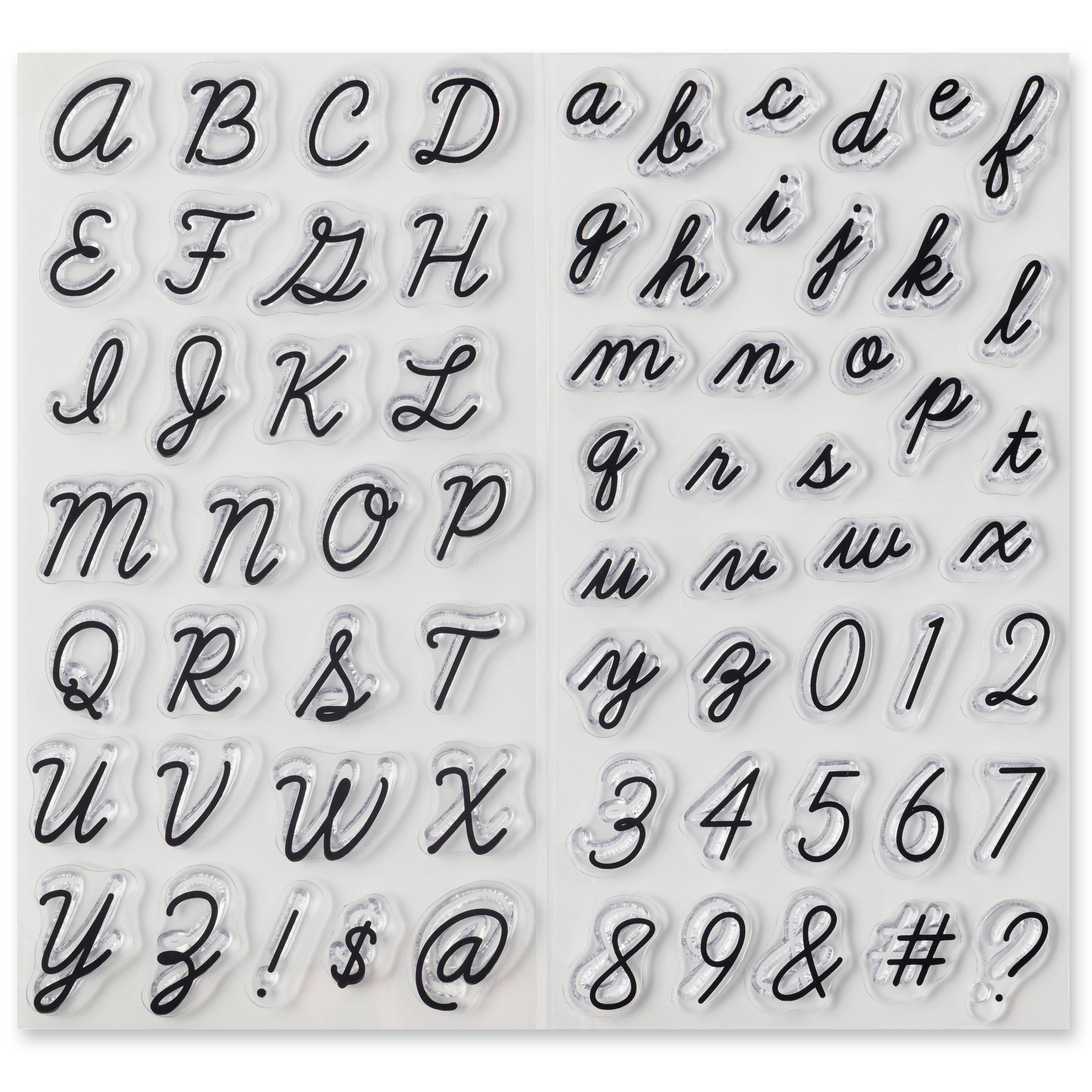 6 Pack: New Cursive Clear Stamps by Recollections™ | Michaels