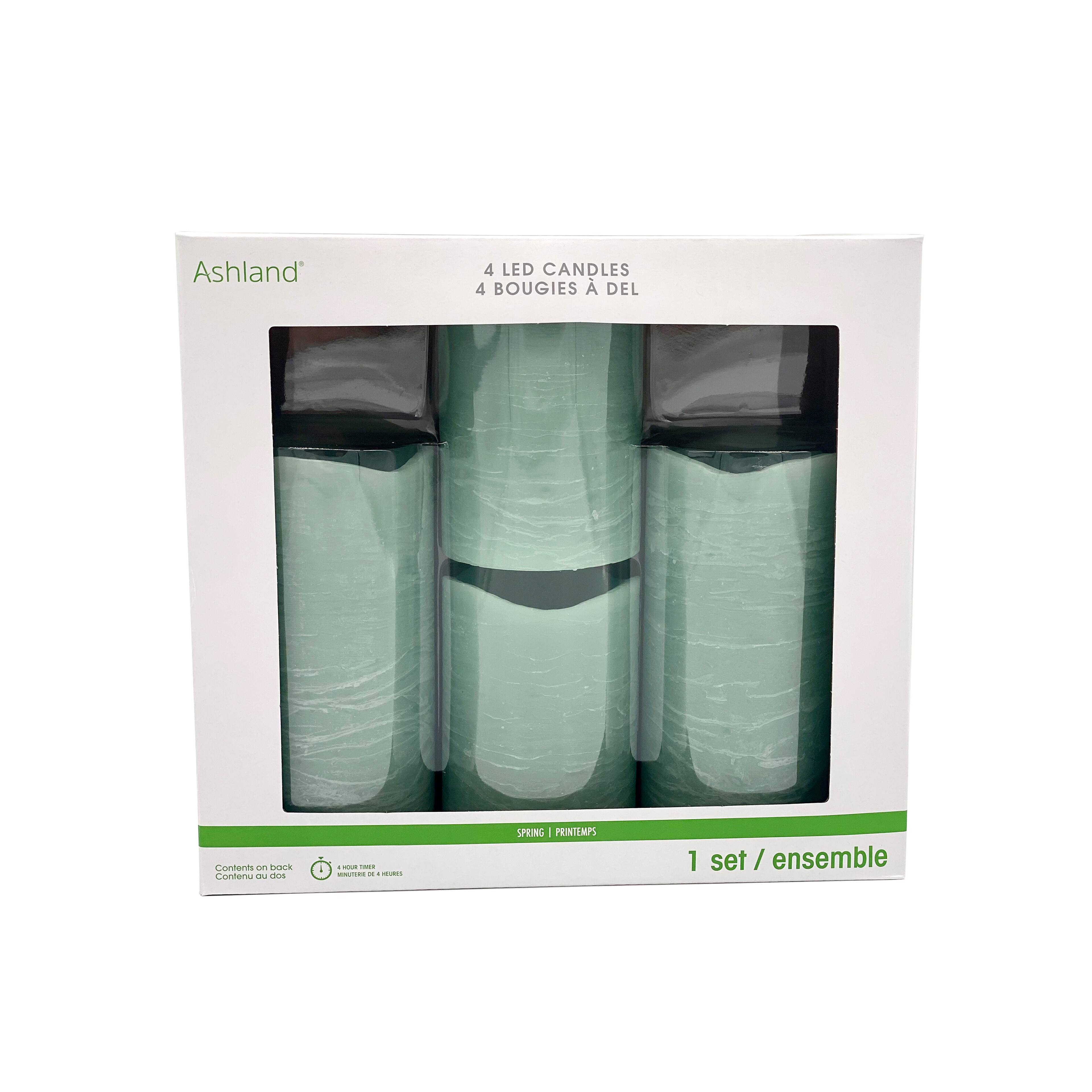 Rustic Sage LED Candles Set by Ashland®