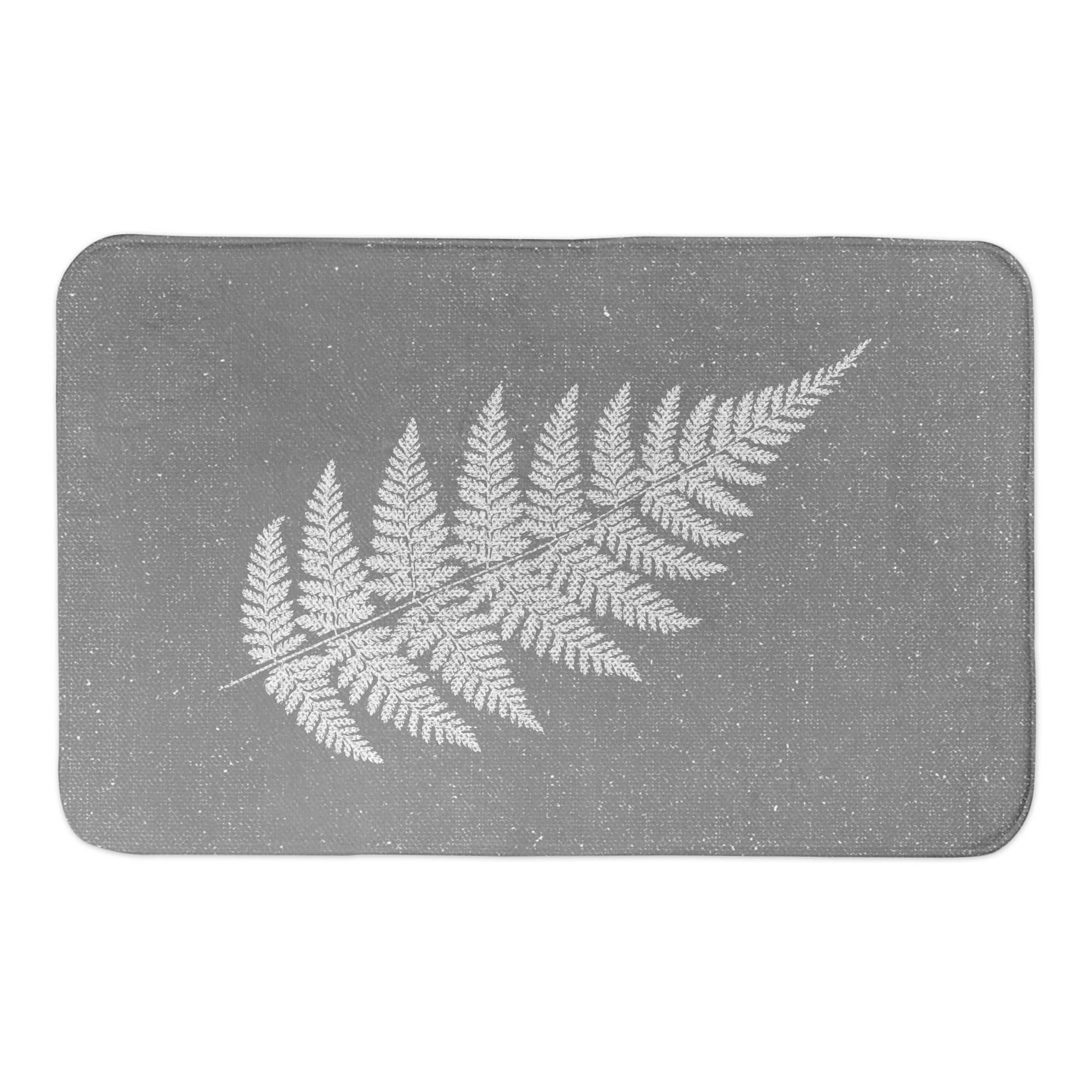 Neutral Fern 34" x 21" Bath Mat