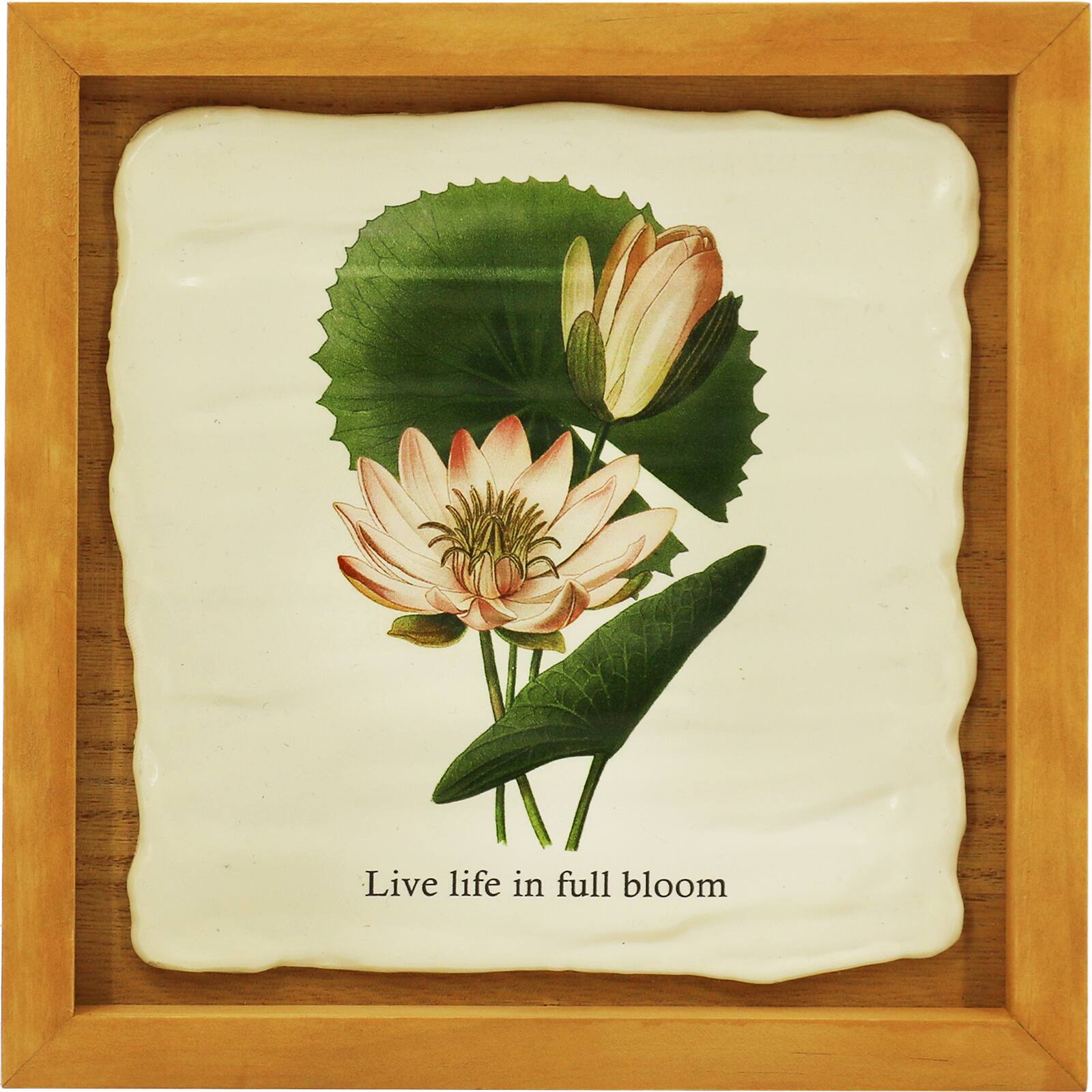 7" Live Life in Full Bloom Framed Tabletop Décor by Ashland®