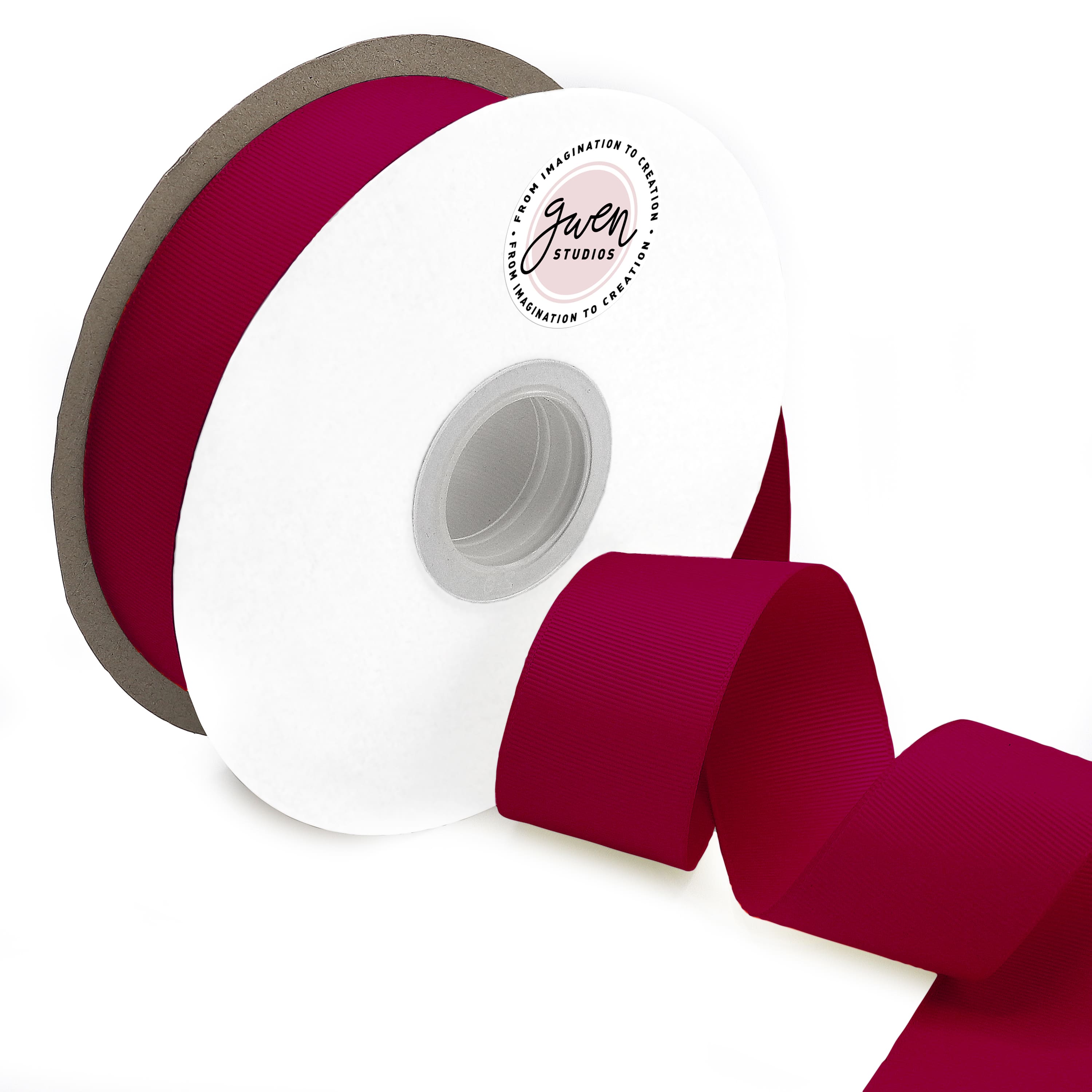 Gwen Studios Solid Grosgrain Ribbon in White | 7/8 x 100yd | Michaels