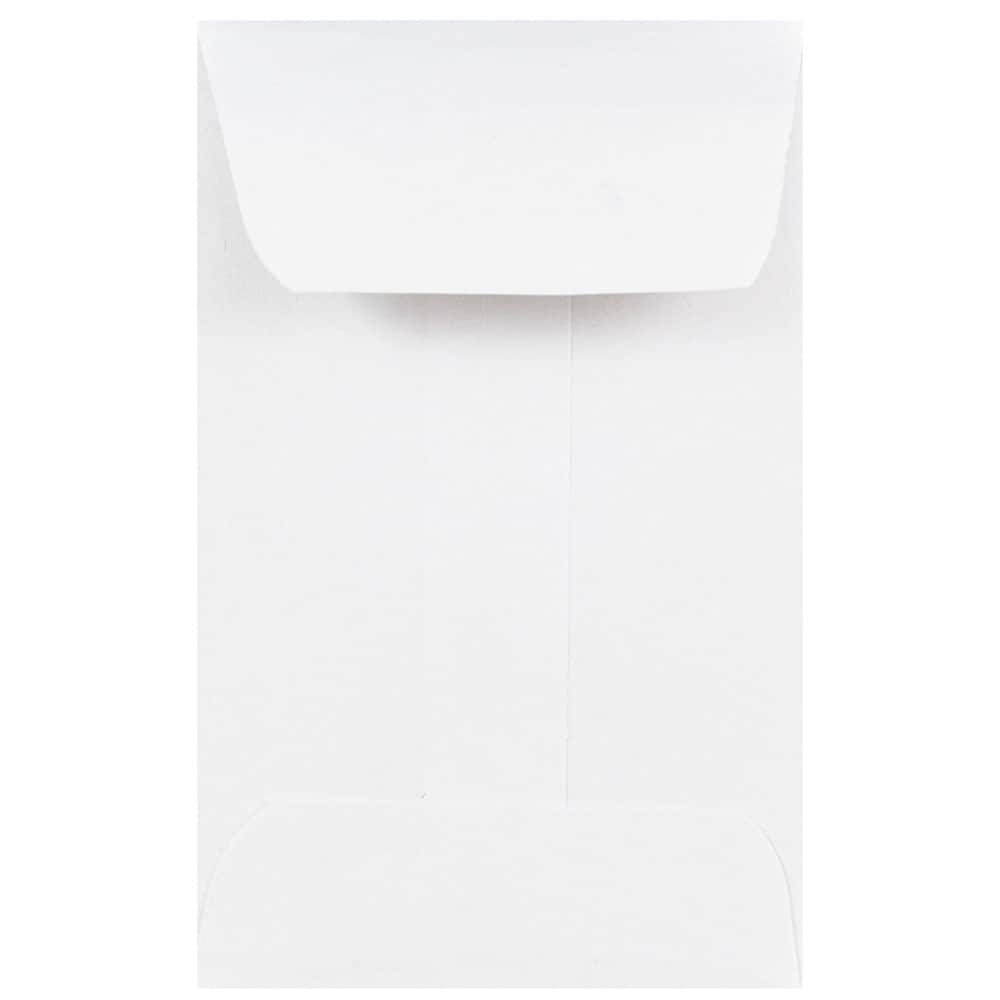 JAM Paper 2.25&#x22; x 3.5&#x22; White Coin Envelopes