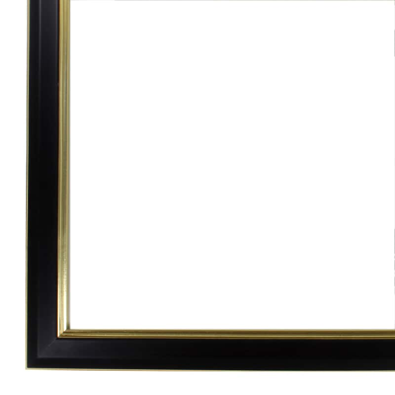 8.5&#x22; x 11&#x22; Black &#x26; Gold Document Frame with Double Mat by Studio D&#xE9;cor&#xAE;