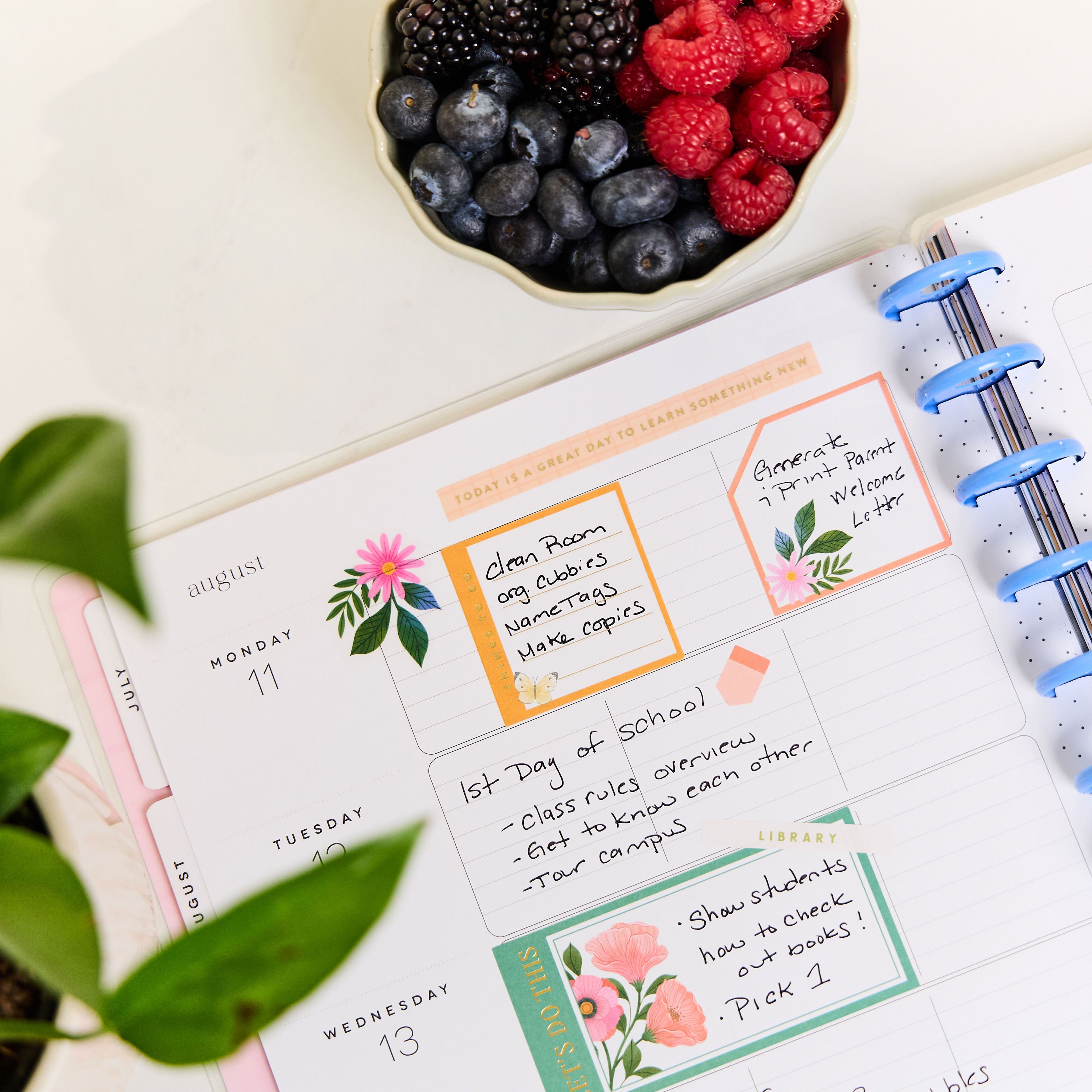 The Big Happy Planner&#xAE; Garden Joy Customizable Teacher Planner