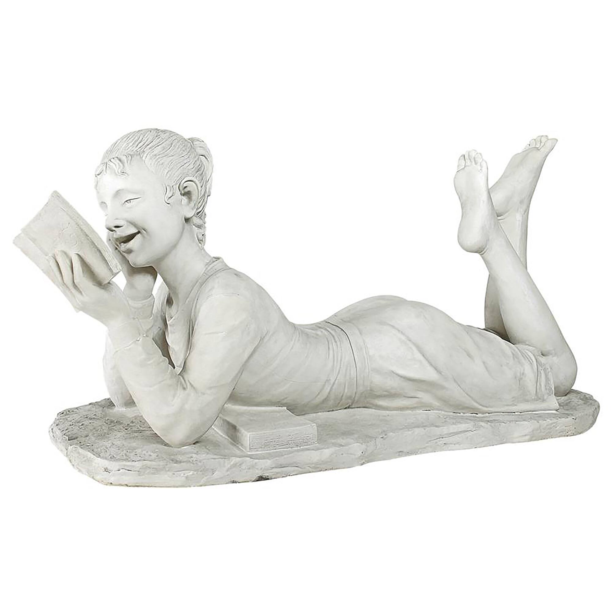 Design Toscano 17.5&#x22; Tall Glenda the Reading Girl Garden Statue