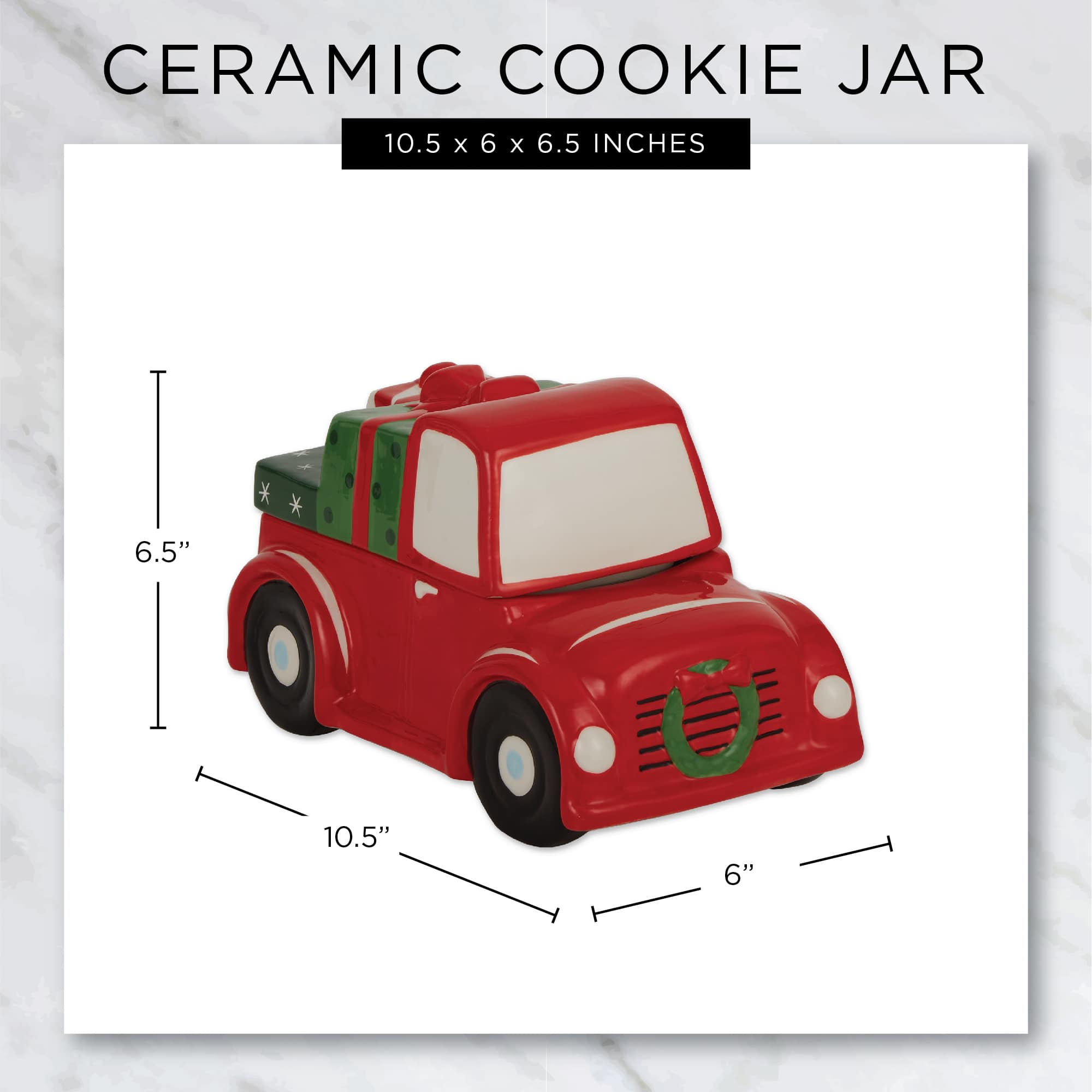 DII&#xAE; Christmas Truck Cookie Jar