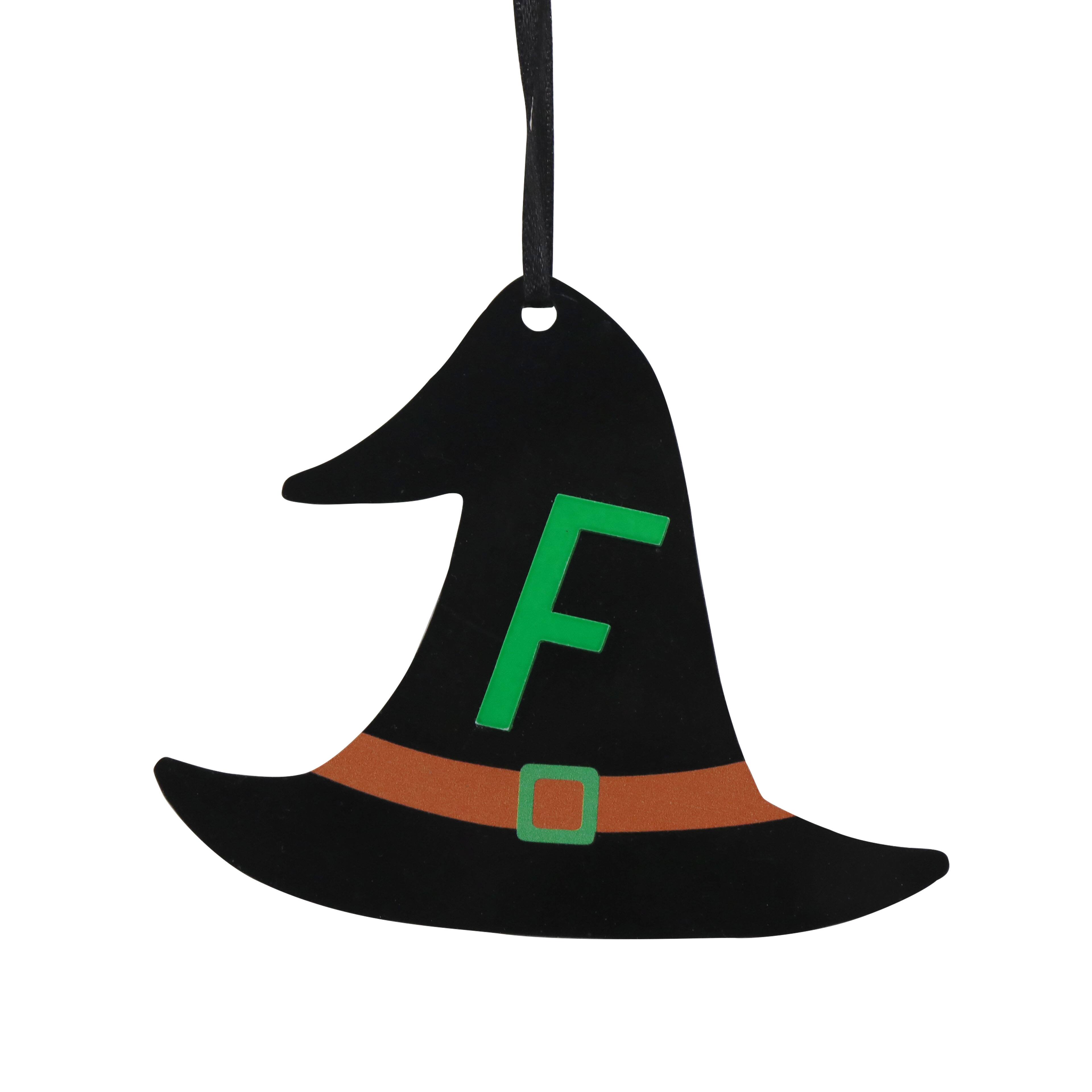 Assorted 3.75&#x22; Halloween Acrylic Monogram Ornament by Ashland&#xAE;