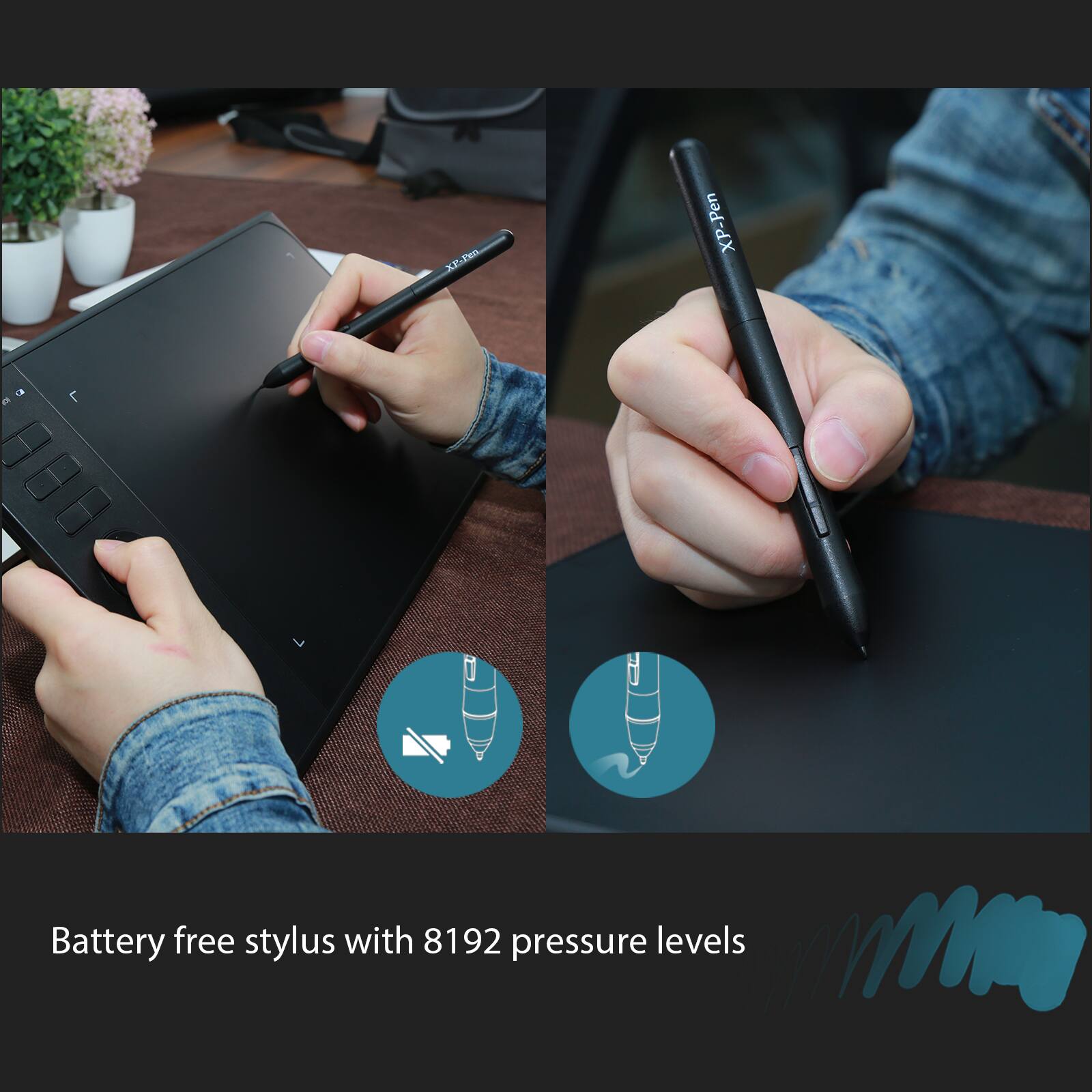 XPPen 10" x 6" Star 06 Wireless Graphics Drawing Tablet