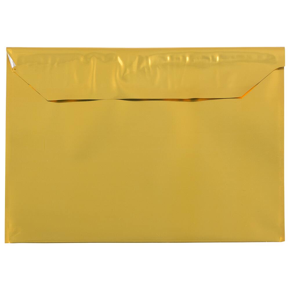 JAM Paper 5" x 6.125" Gold Foil Self Adhesive Closure Envelopes, 25ct.