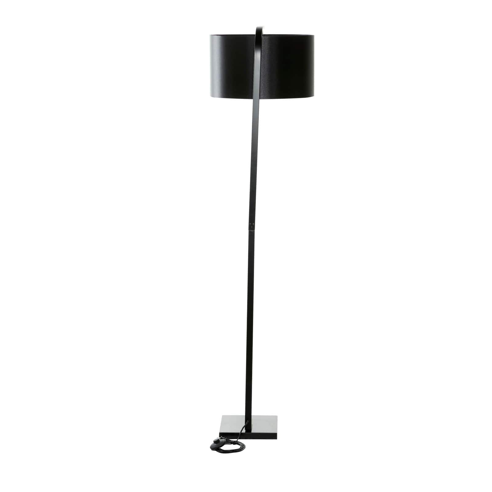 Black Metal Traditional Floor Lamp, 64" x 16" x 29"