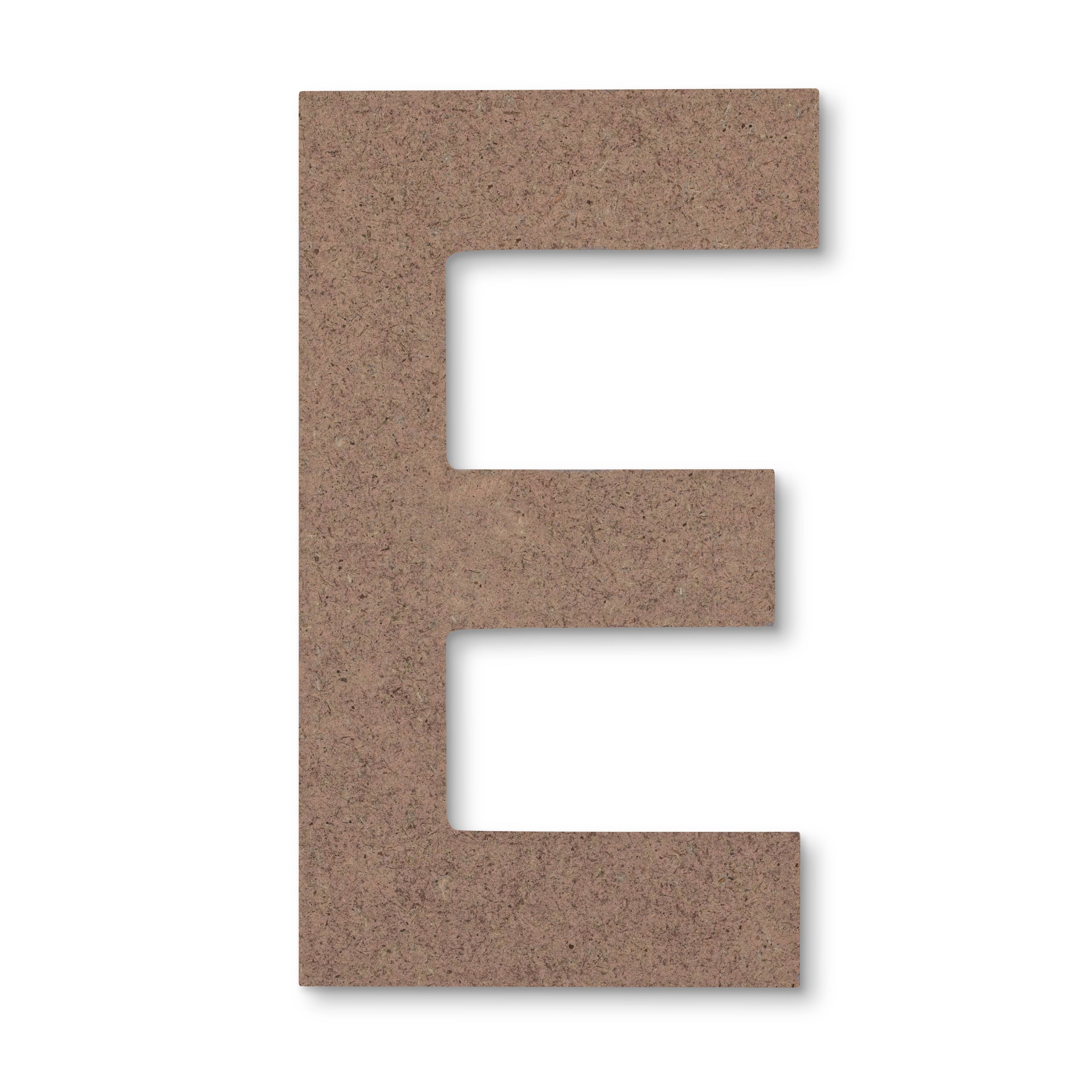 5 Unfinished Wood Letter by Make Market | Alphabet E | 5 in