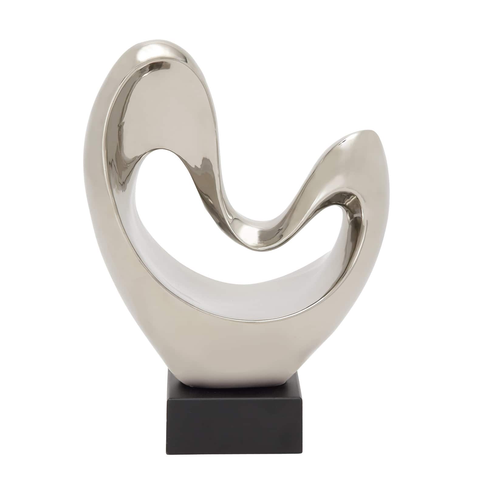 14&#x22; Porcelain Modern Abstract Sculpture