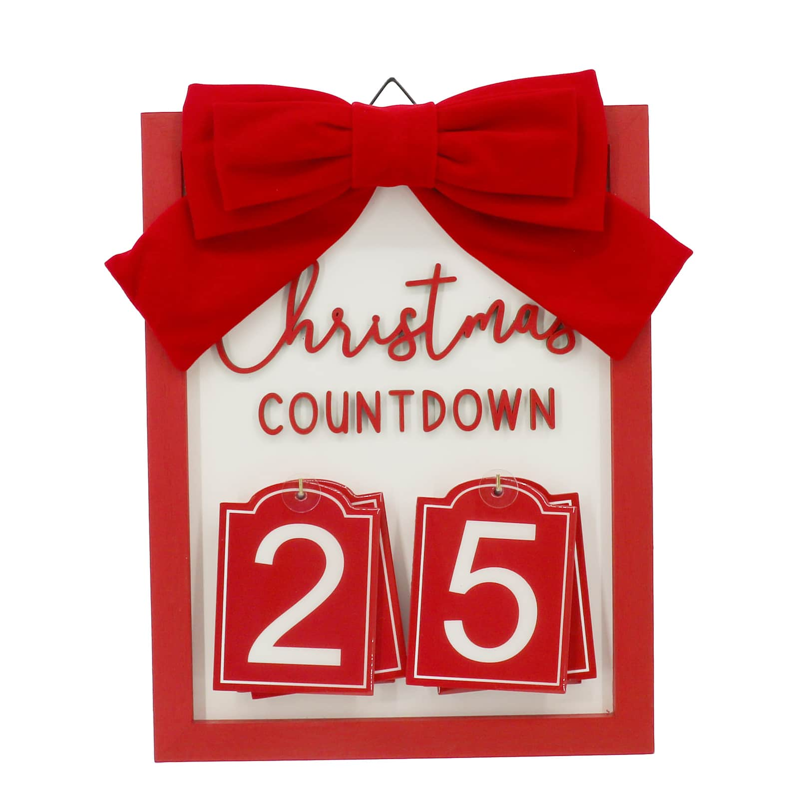 Hanging Red Bow Christmas Countdown Set by Ashland&#xAE;