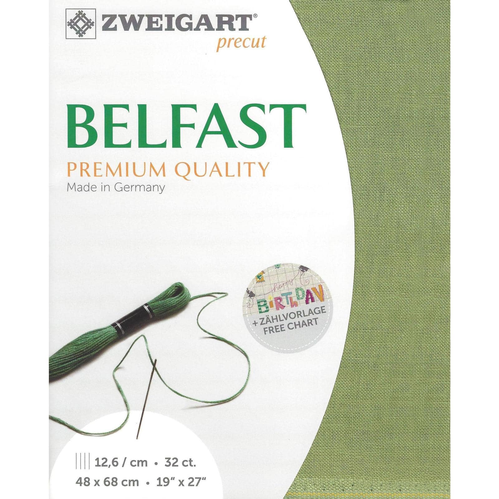 Zweigart® Precut Belfast 32 Count Canvas, 19" x 27"