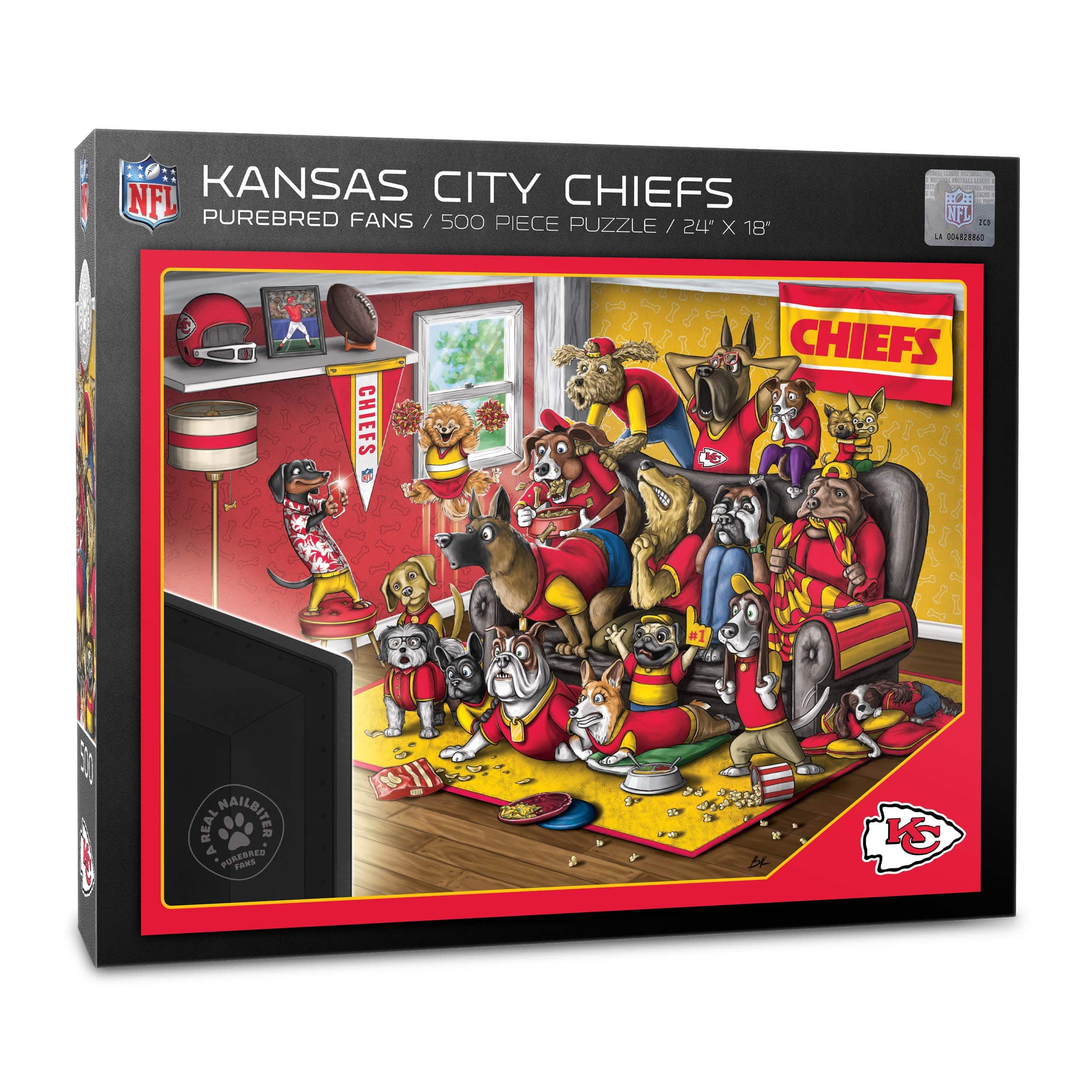 NFL Purebred Fans A Real Nailbiter 500 Piece Puzzle