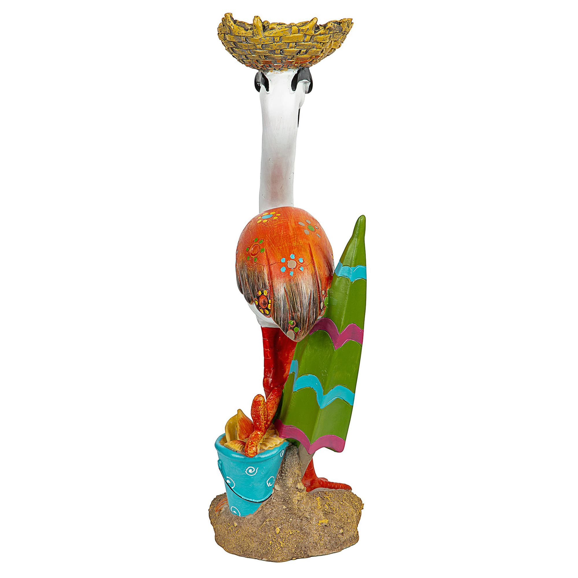 Luau Larry the Pale Pink Flamingo Garden Statue