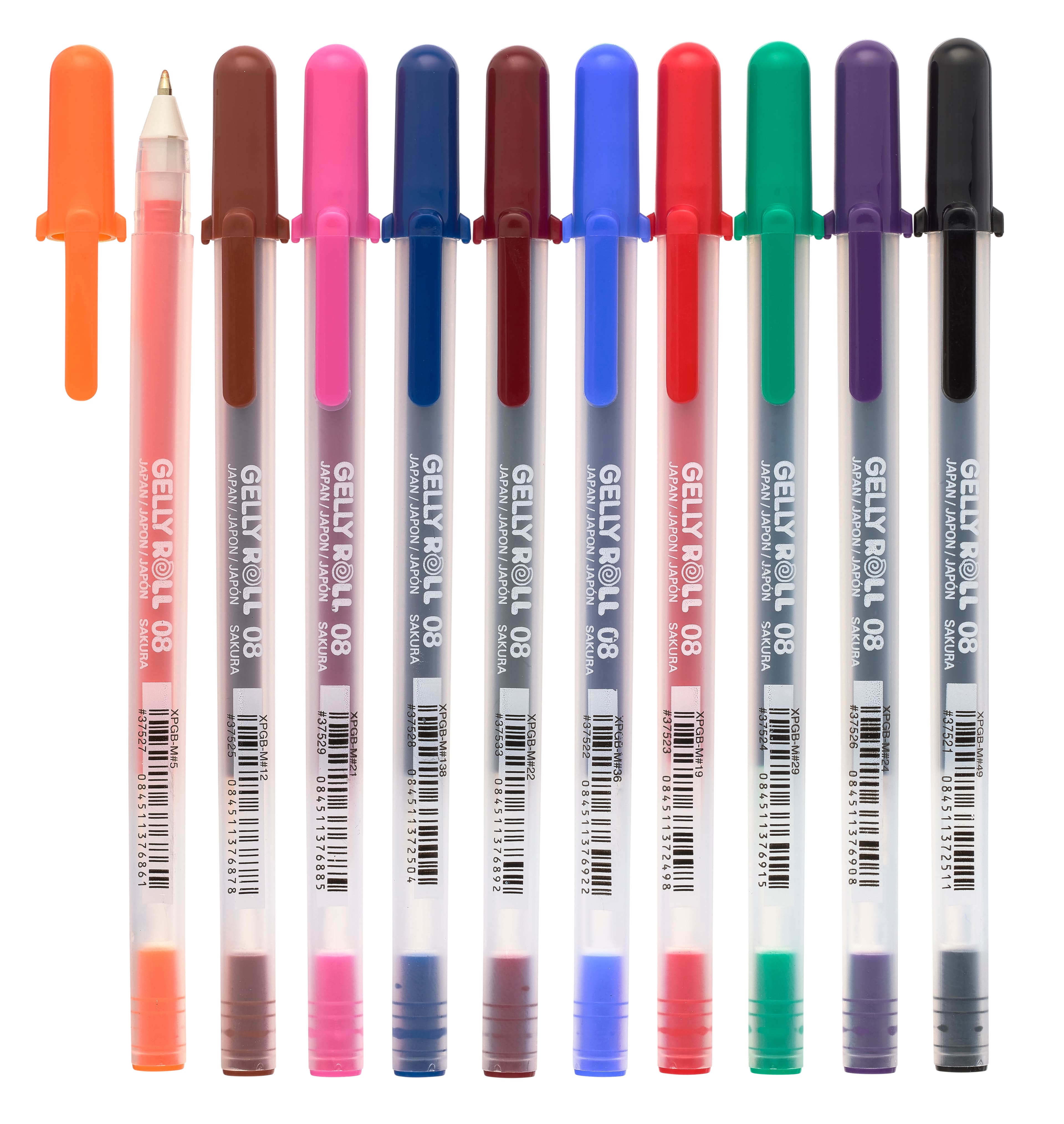 Sakura Gelly Roll Pen - Medium Point Set of 10, Assorted Colors