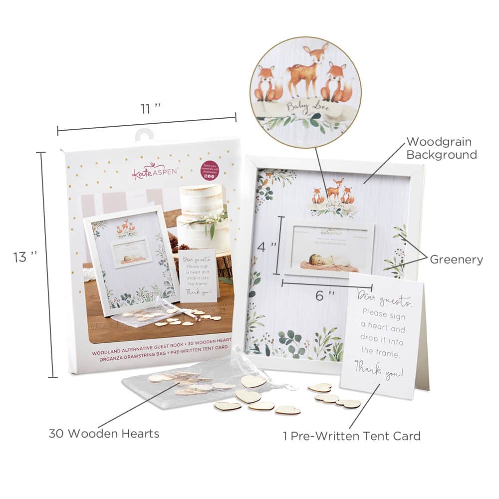 Kate Aspen® Woodland Baby Shower Alternative Guest Book Set