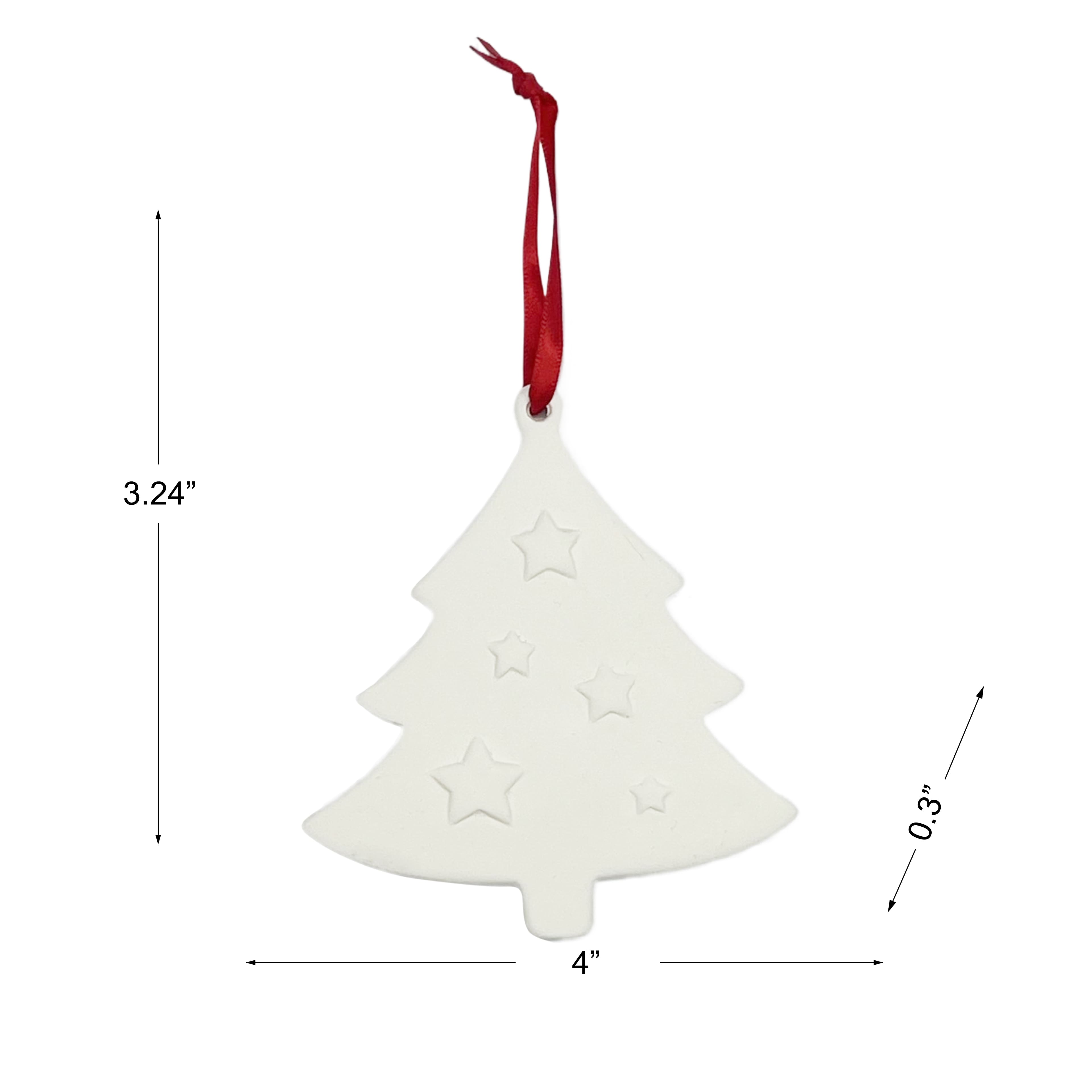 4&#x22; DIY Ceramic Tree Ornament by Make Market&#xAE;