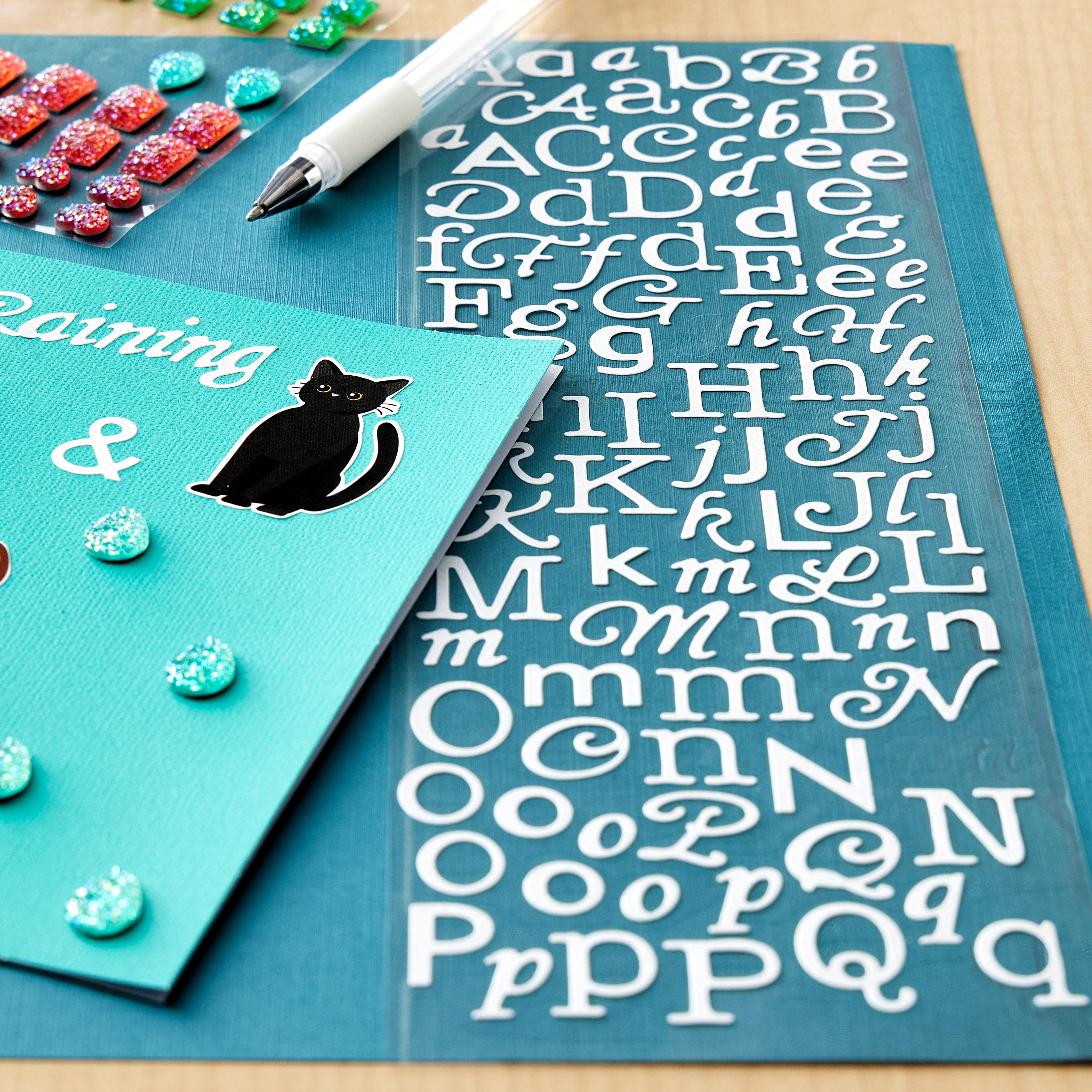 12 Pack: Glitter Alphabet Stickers by Recollections&#x2122;