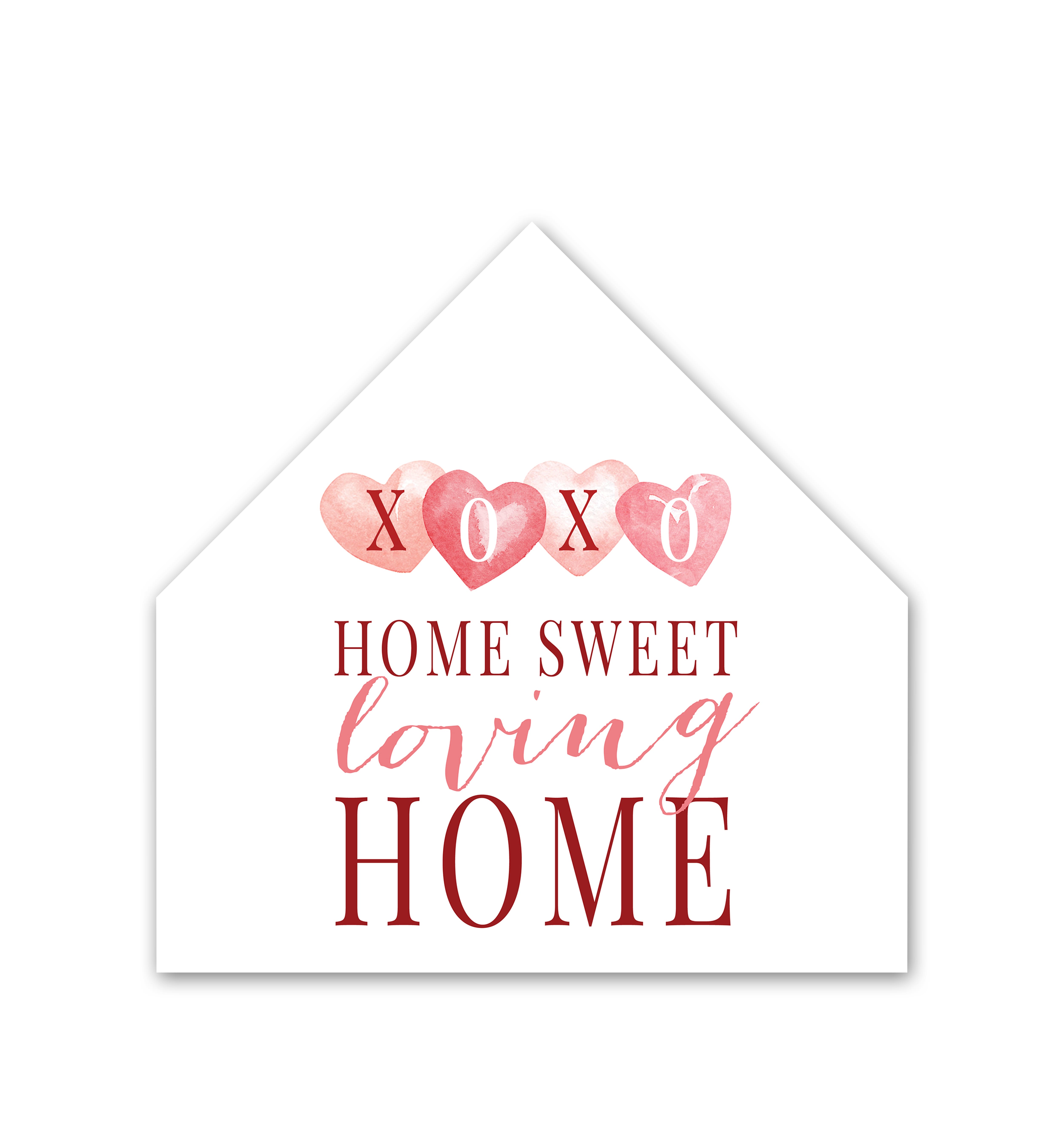 Heart Shaped Wreath House Shaped Canvas by Designs Direct in Pink | 12 x 12 | Michaels