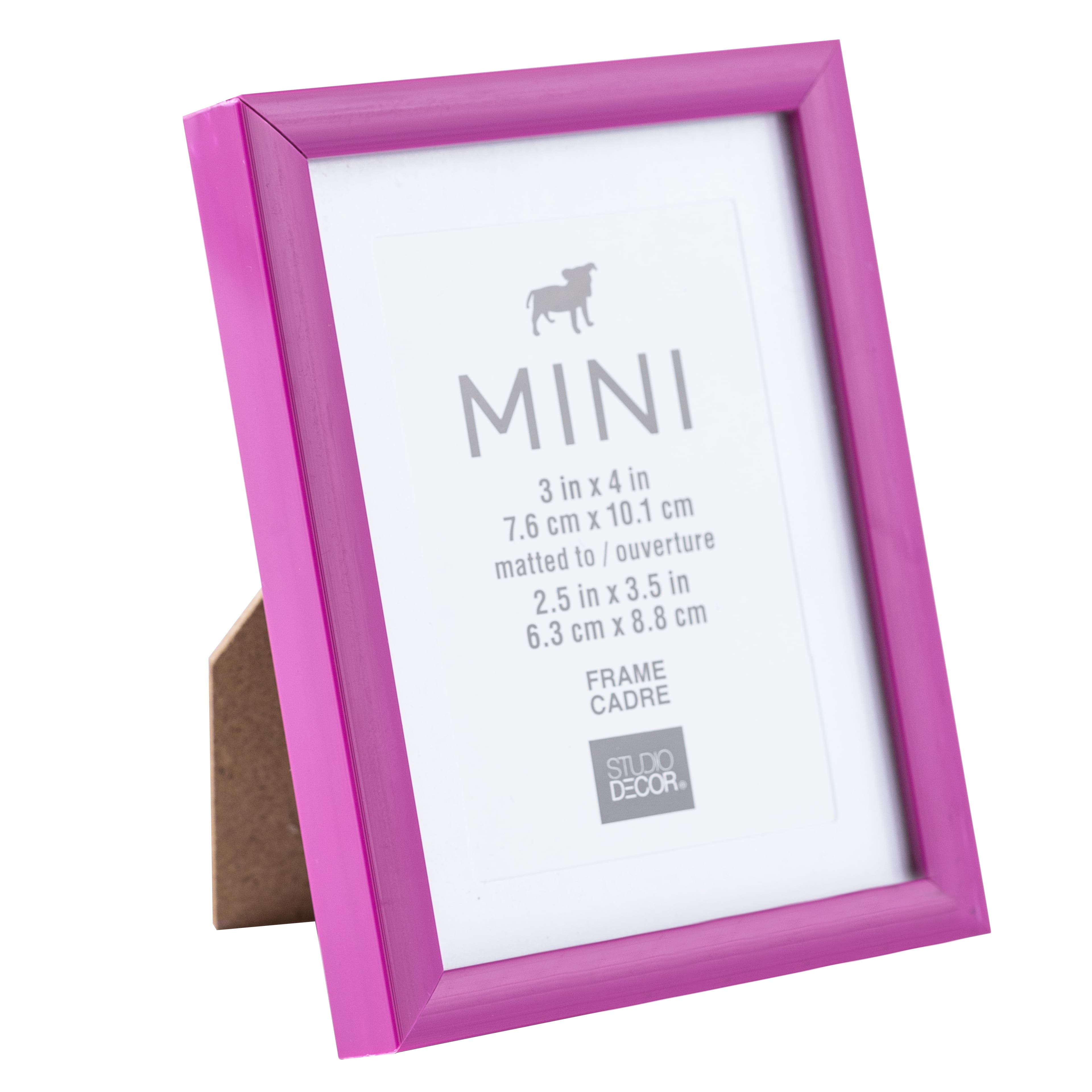 24 Pack: Mini Magenta Frame with Mat by Studio Décor®