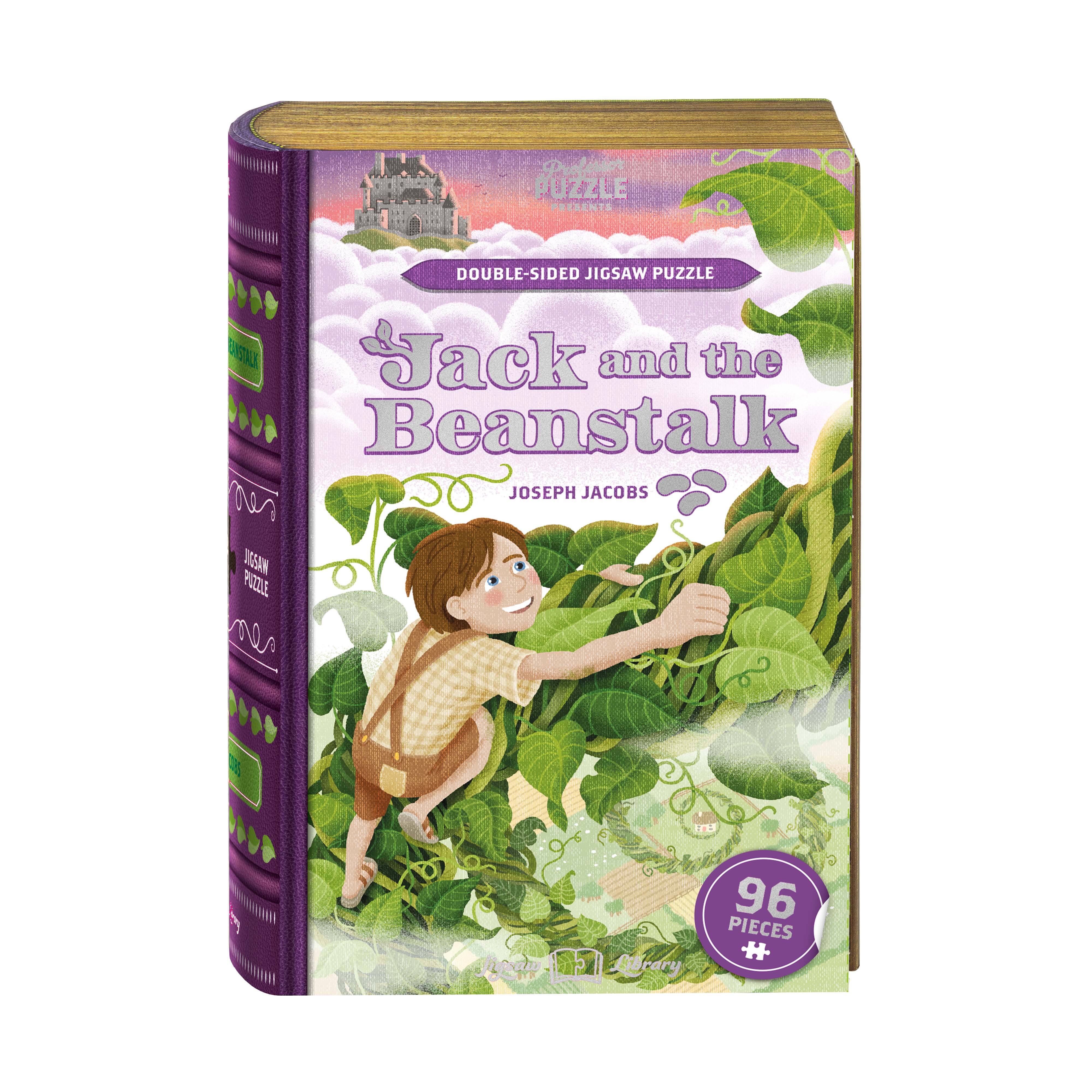 Joseph Jacobs' Jack and the Beanstalk Double-Sided Jigsaw Puzzle: 96 Pcs