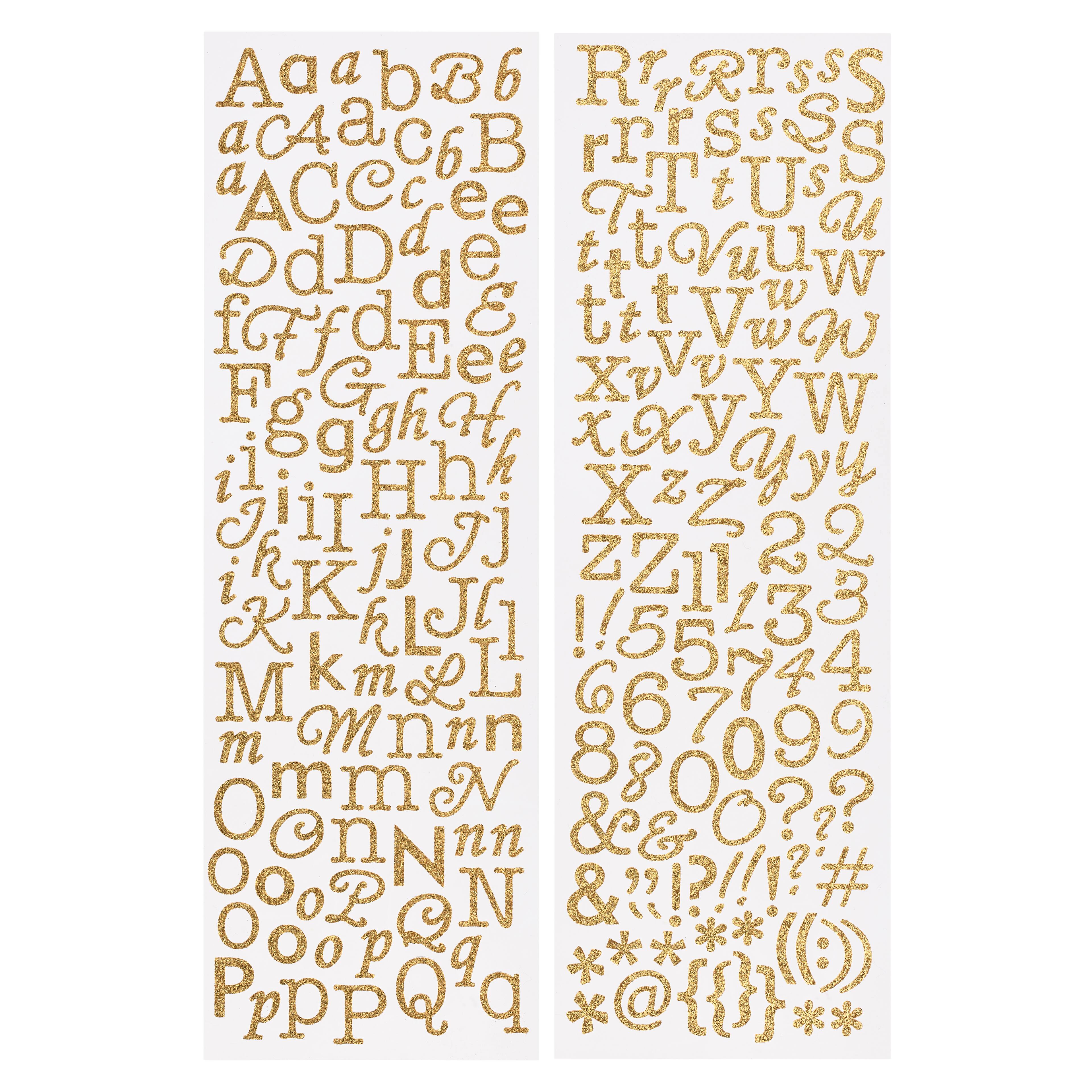 Glitter Alphabet Stickers by Recollections™ 
