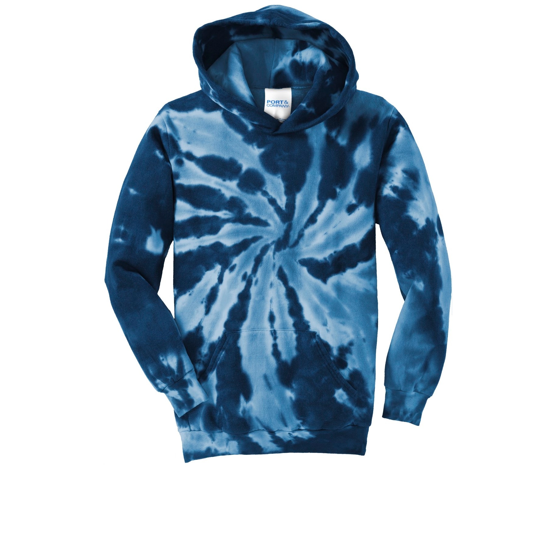 Port & Company® Youth Tie-Dye Pullover Hooded Sweatshirt