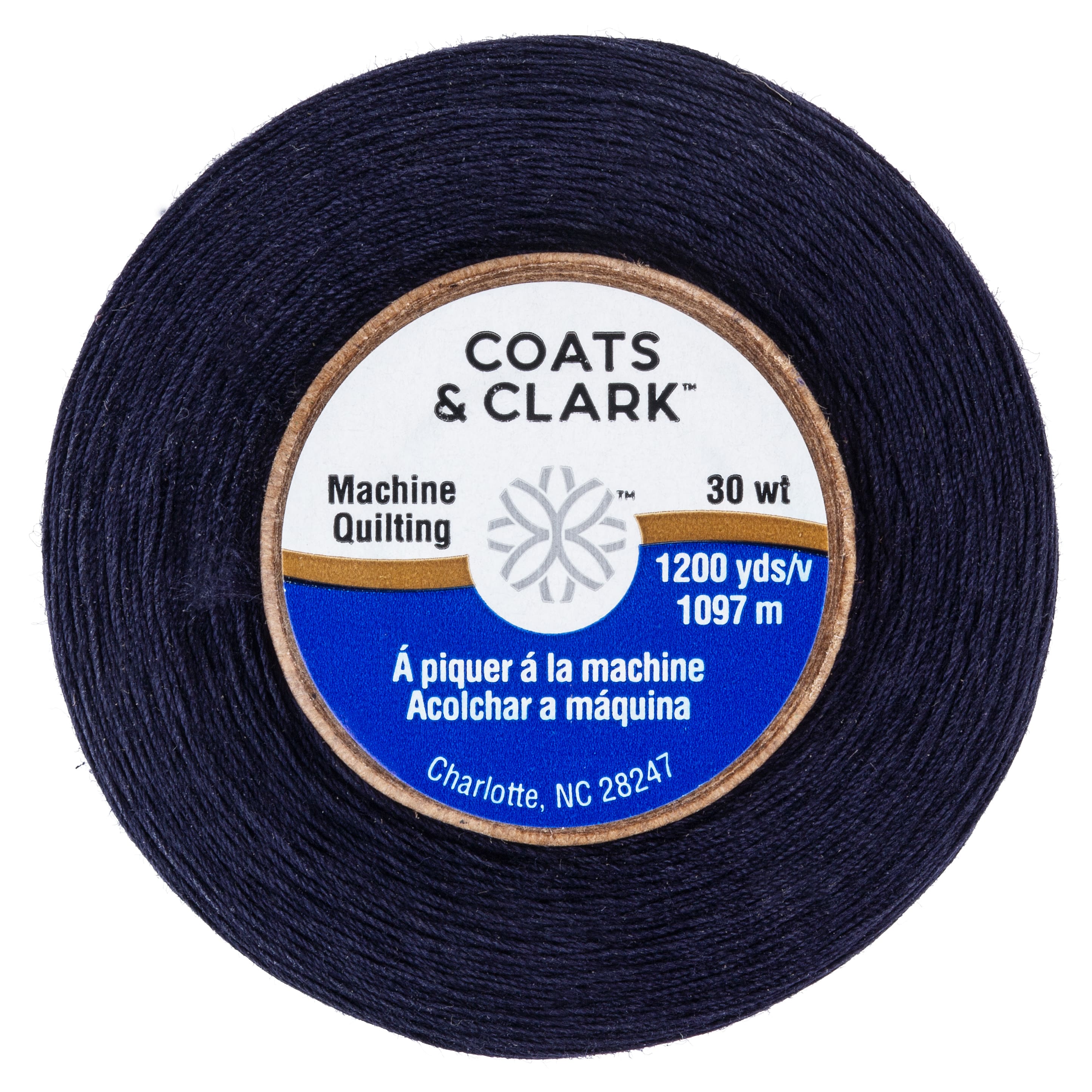 Coats & Clark Machine Quilting White Cotton Thread, 1200 Yards