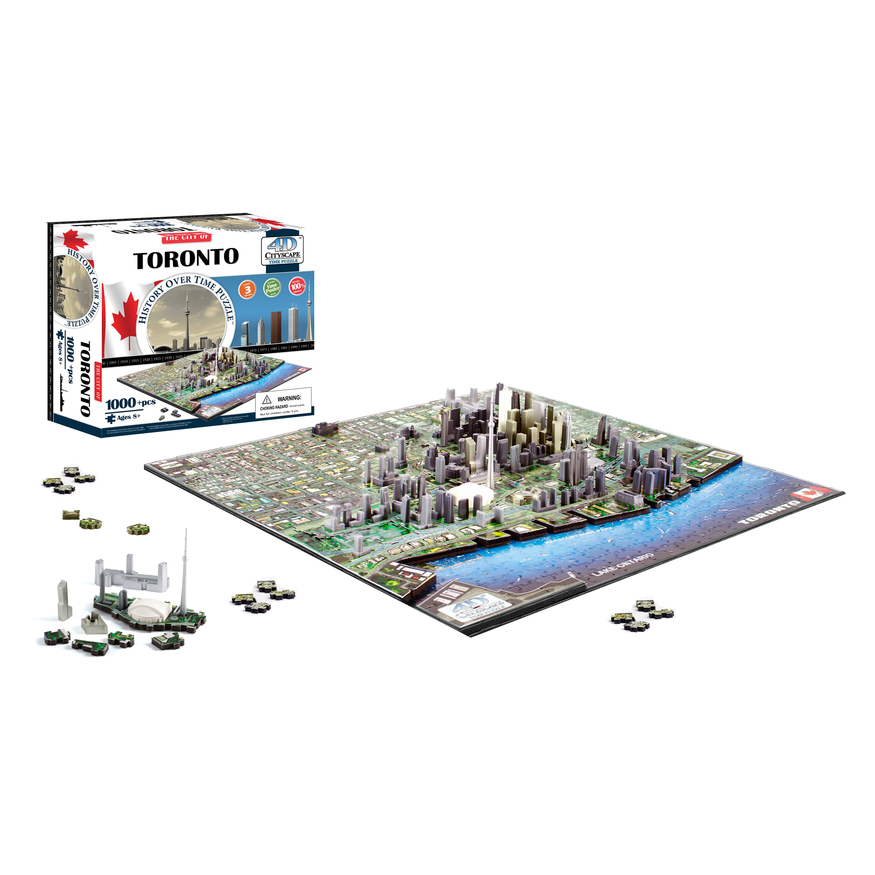 4D™ Cityscape Toronto, Canada History Over Time Puzzle™