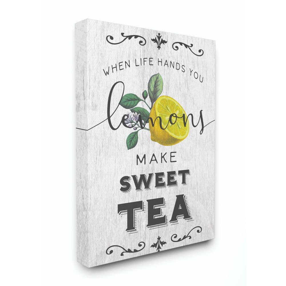 Stupell Industries When Life Hands You Lemons Make Sweet Tea Wall Art 
