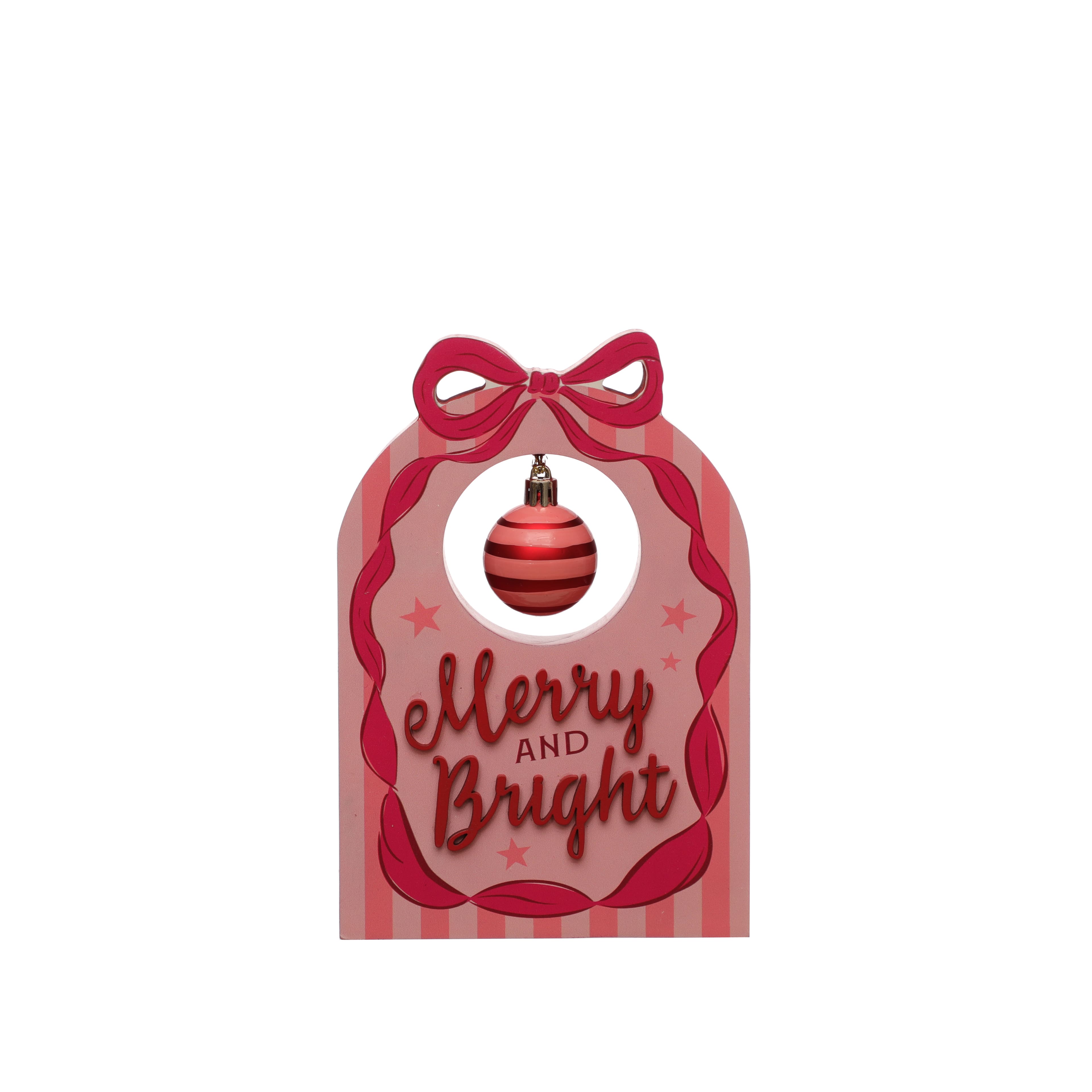 8&#x22; Merry &#x26; Bright Hanging Ornament Tabletop D&#xE9;cor by Ashland&#xAE;