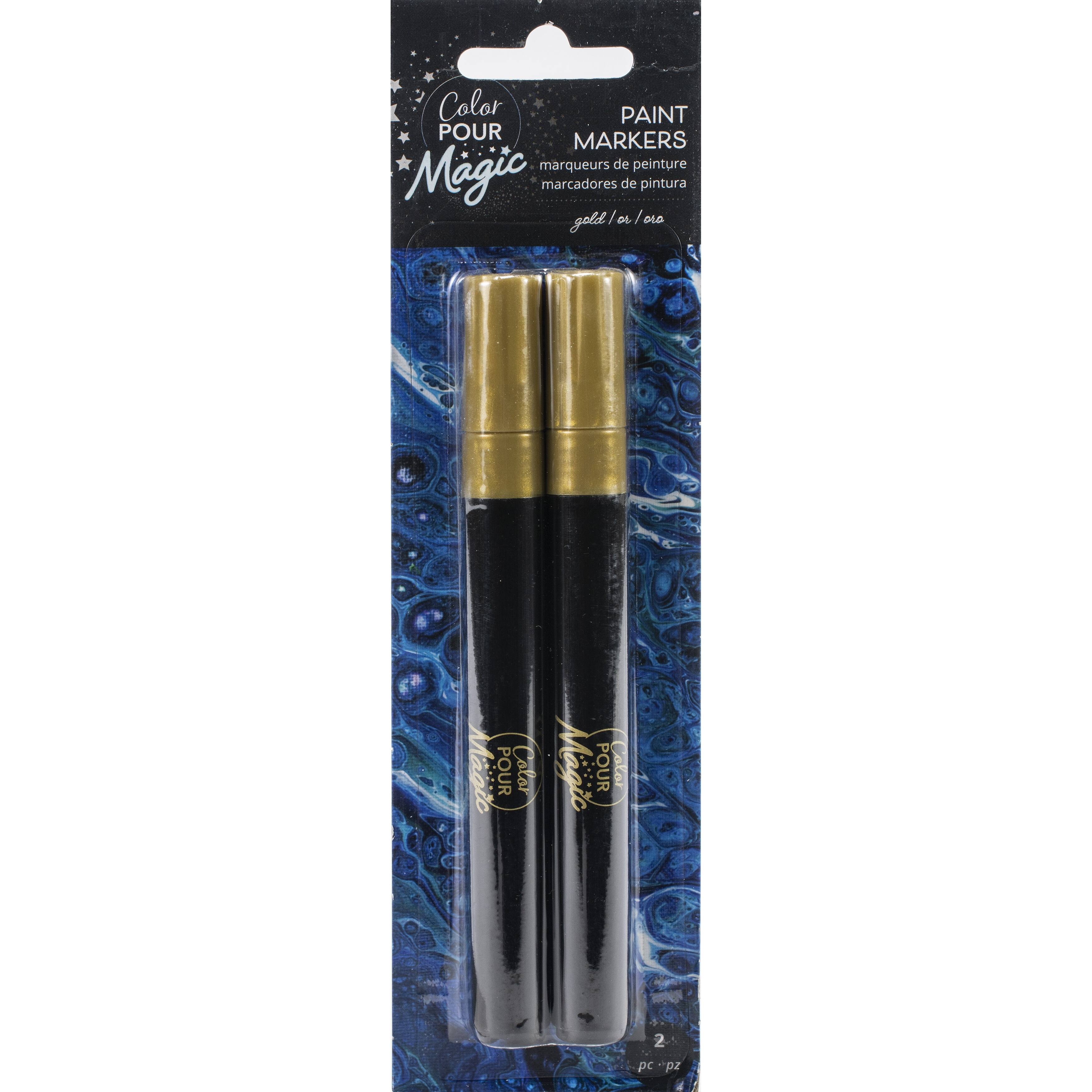 Color Pour Magic Gold Paint Pen Set Michaels