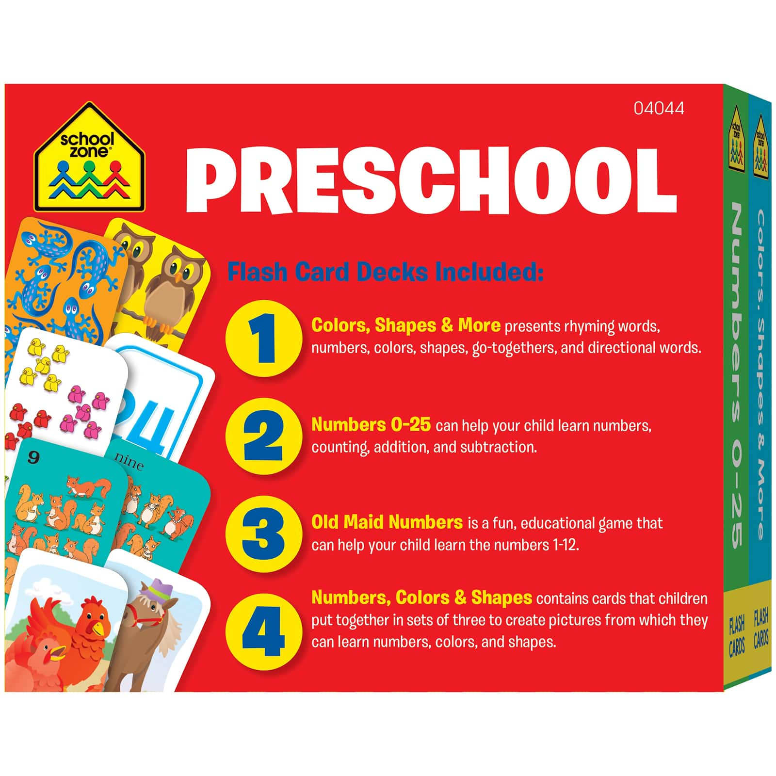 School Zone&#xAE; 4-Pack Preschool Flash Cards