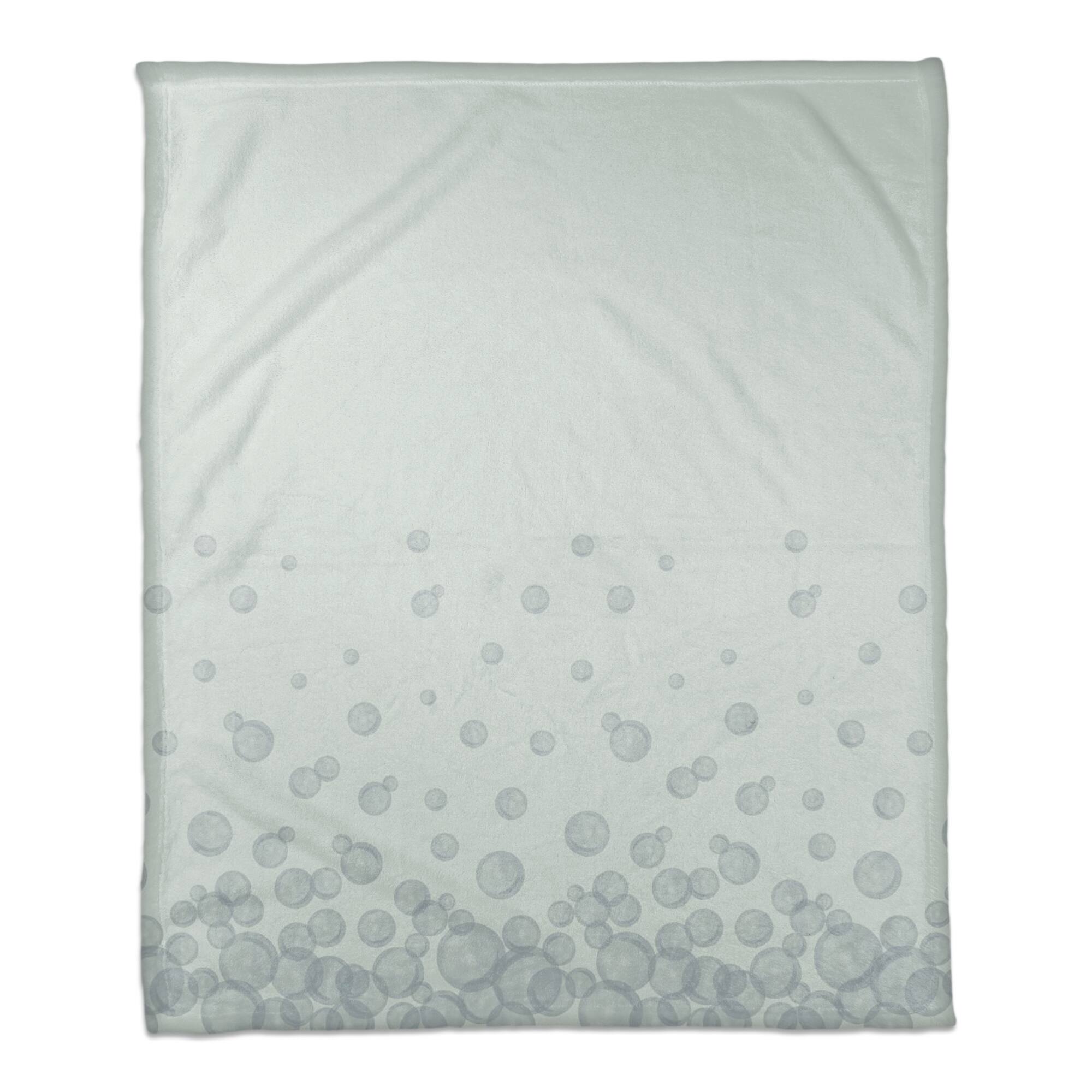 Bubbles Coral Fleece Blanket