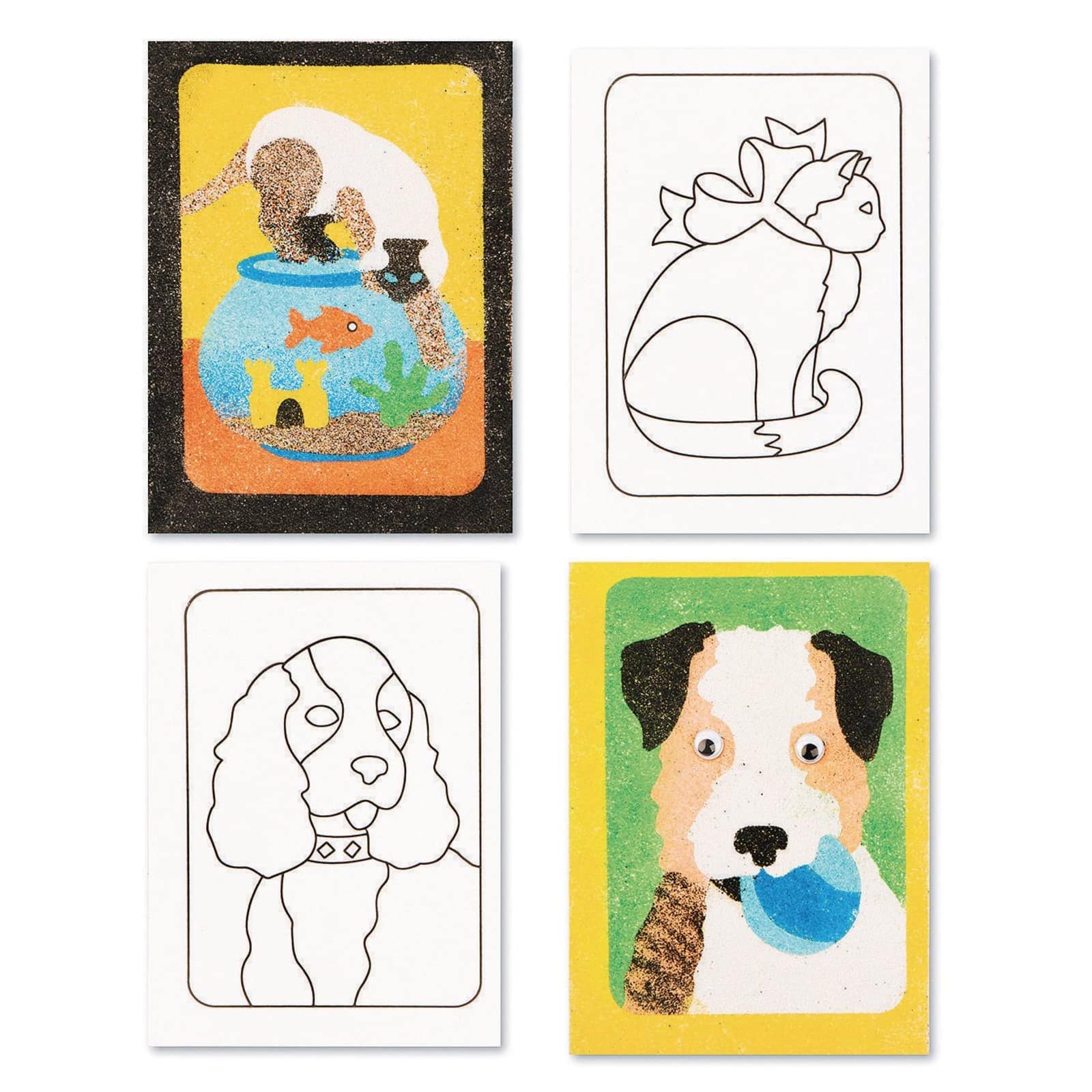 S&S® Worldwide Dog & Cat Sand Art Board Set