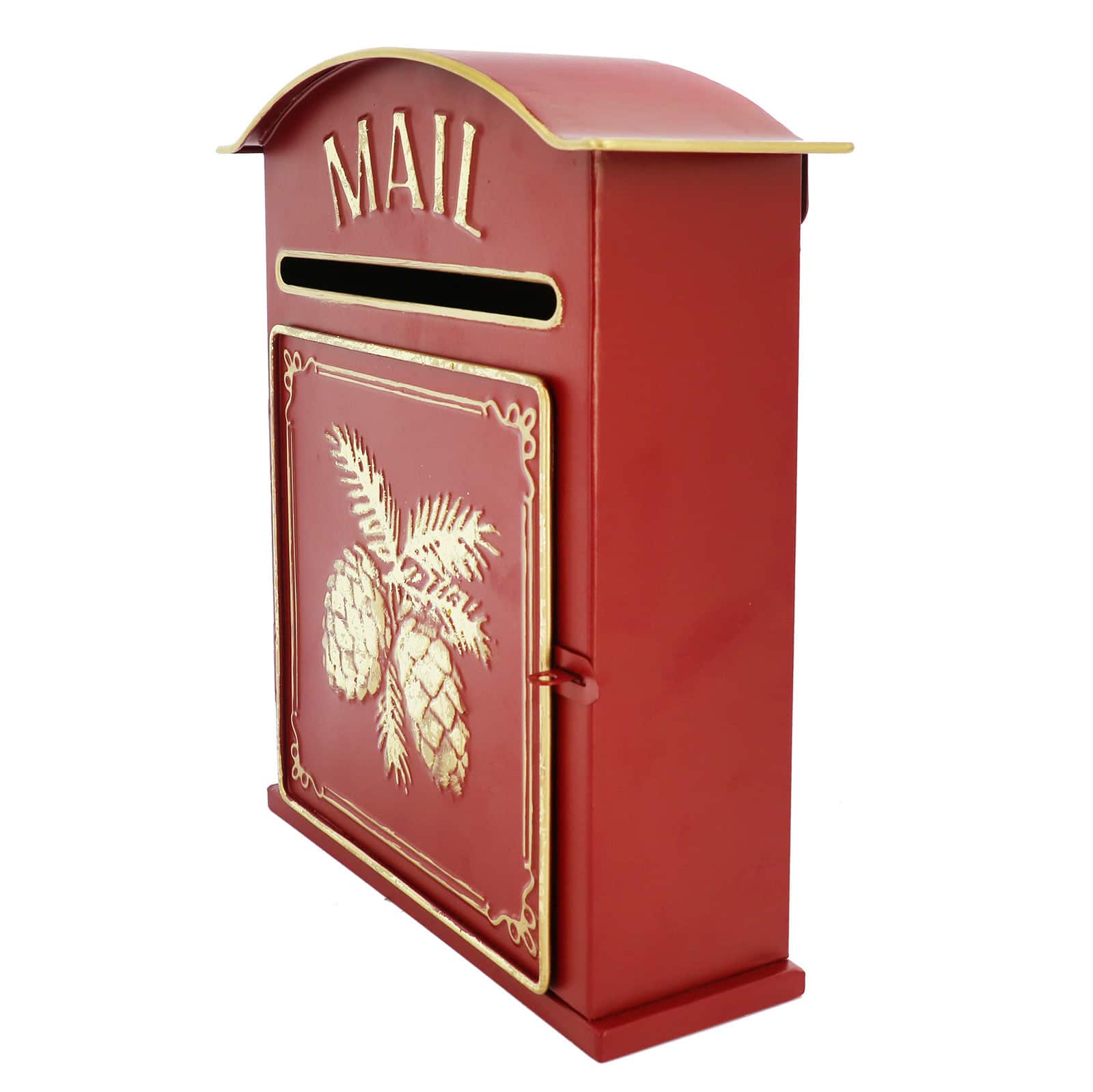 12.5&#x22; Decorative Metal Pine &#x26; Pinecone Mailbox by Ashland&#xAE;