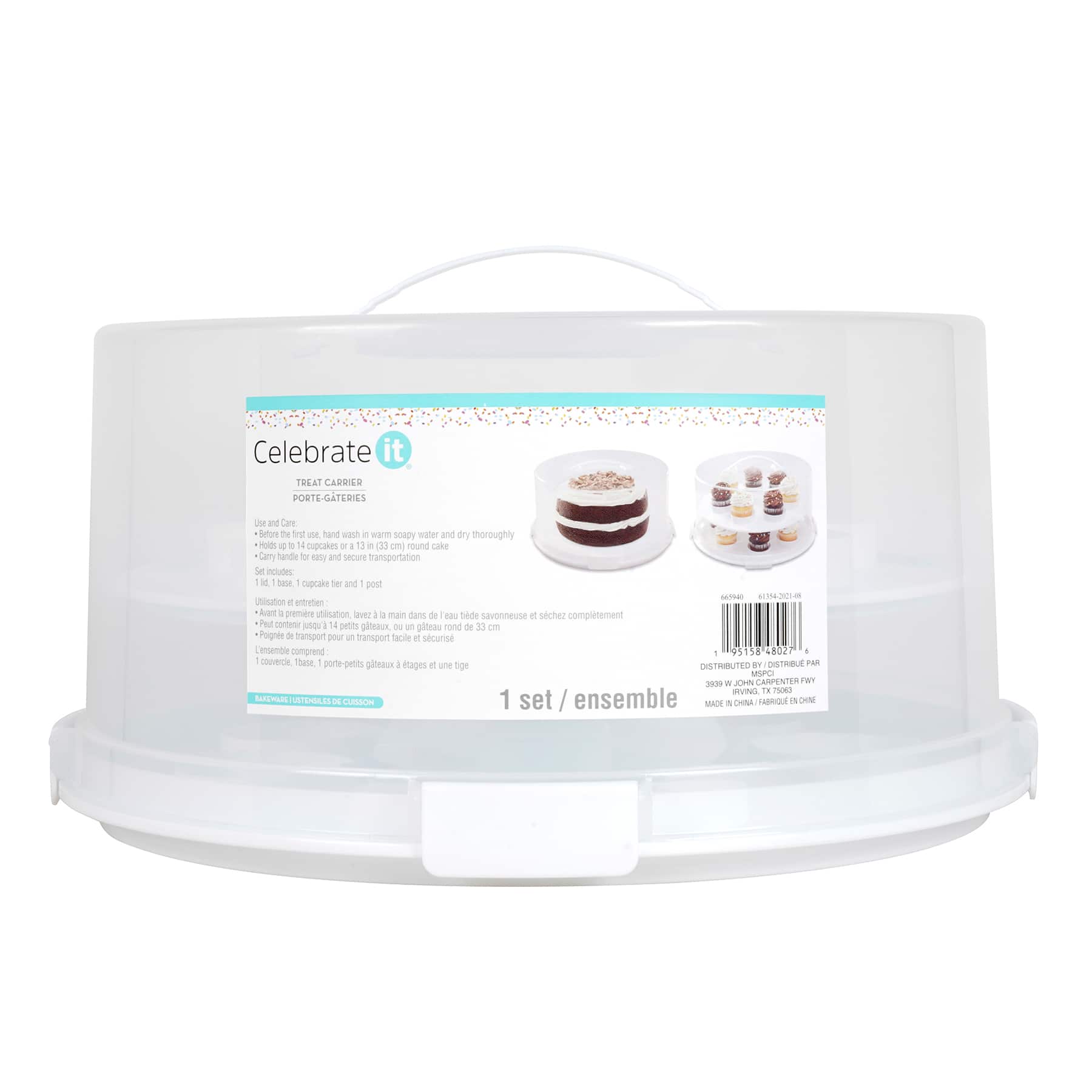 Cake Carrier Storage Tray BPA-FREE Baked Goods Cookie Container FREE  SHIPPING | Inox Wind