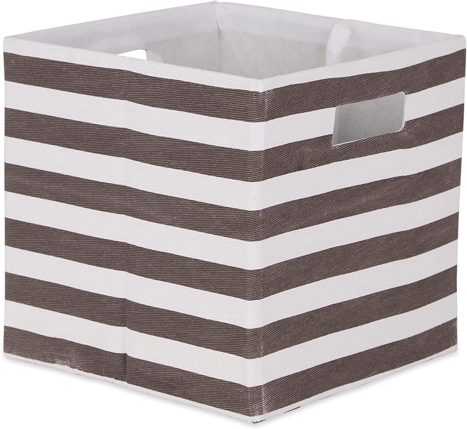 DII&#xAE; Striped Square Storage Cube