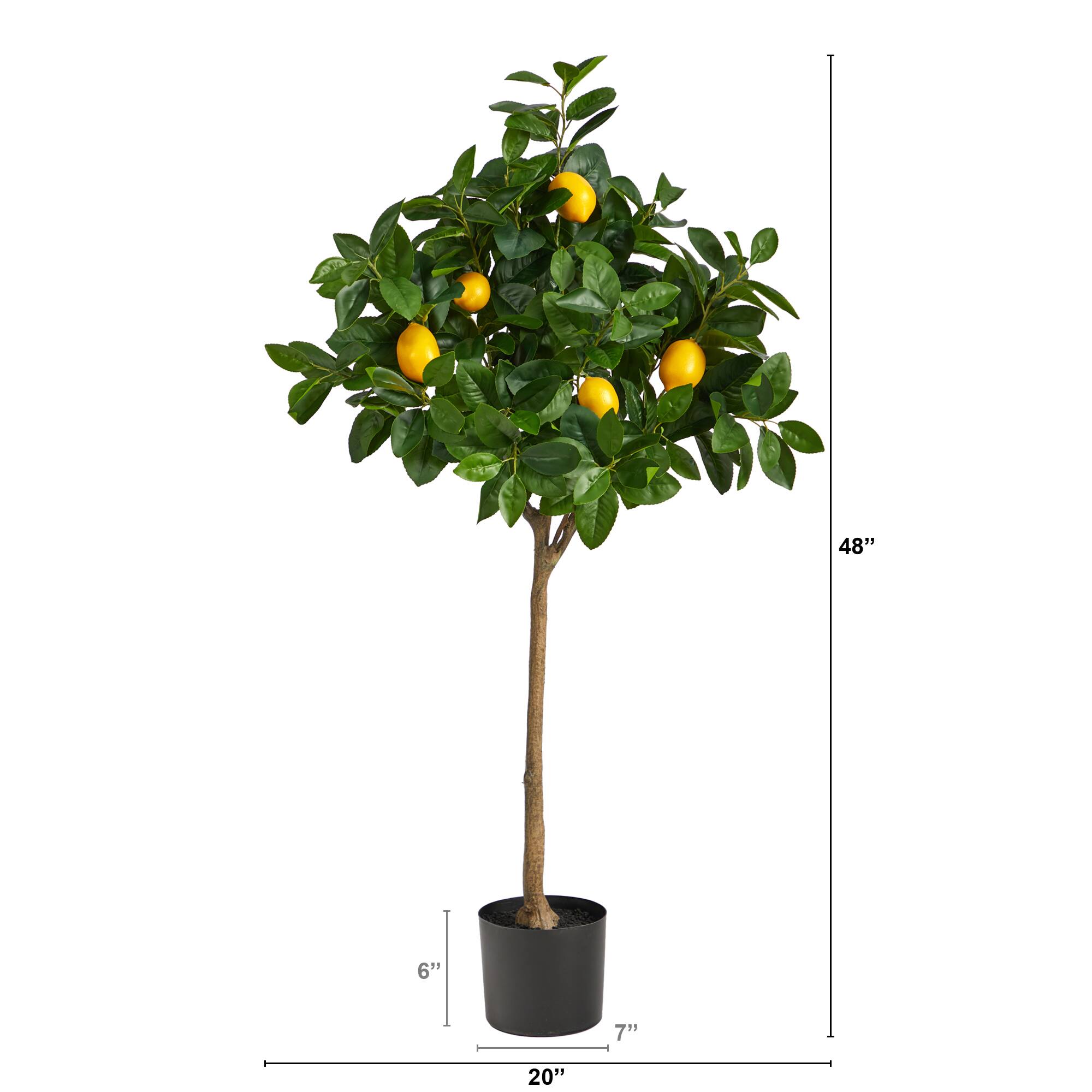 4ft. Potted Lemon Artificial Tree