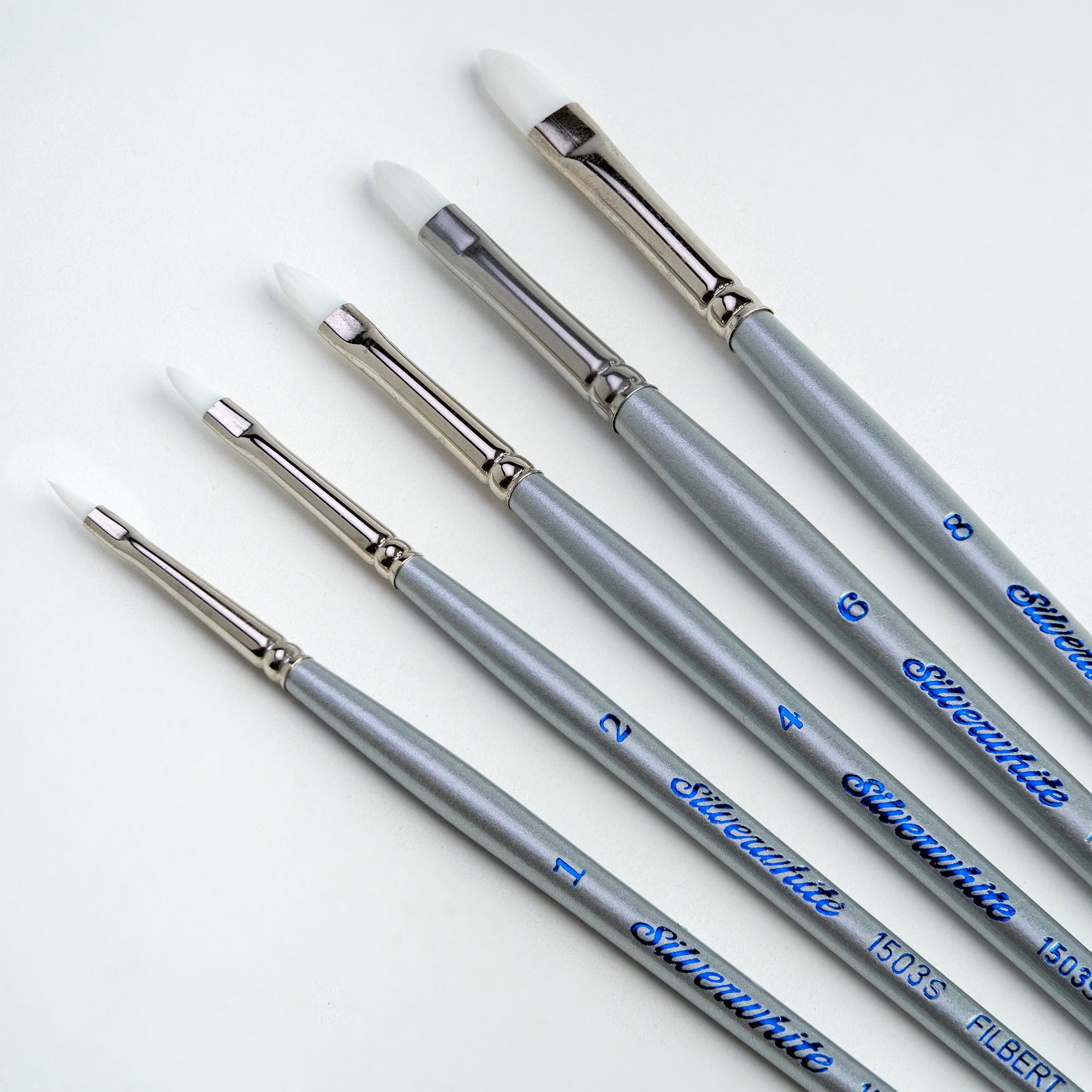 Silver Brush Limited Silverwhite® Filbert Brush Set