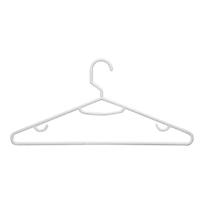 Honey-Can-Do - White Recycled Plastic Hangers, 60-Pack