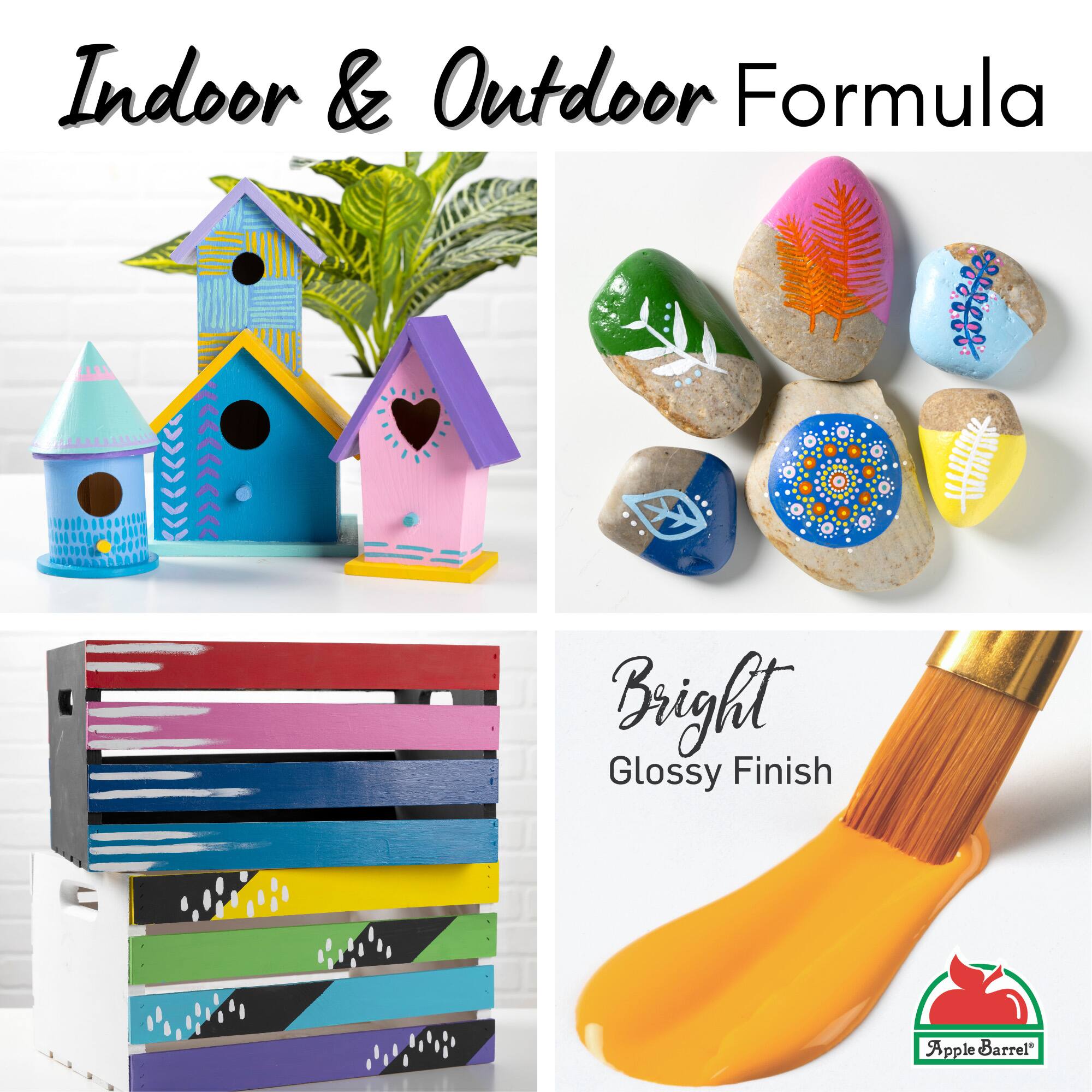 Apple Barrel® Gloss Acrylic Craft Paint 16 Color Set