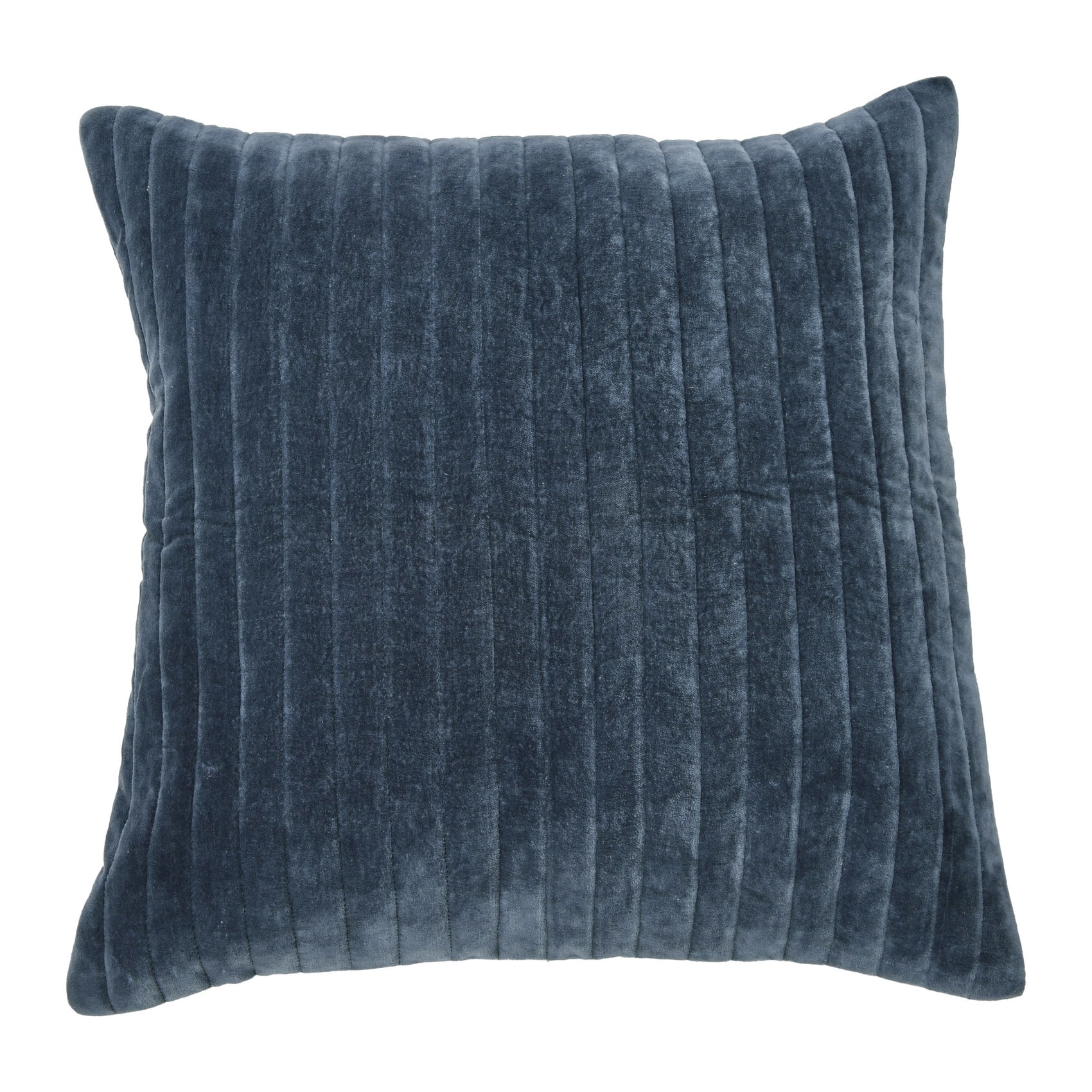 Hello Honey® 20" Square Quilted Velvet Pillow Cover with Channel Stitch