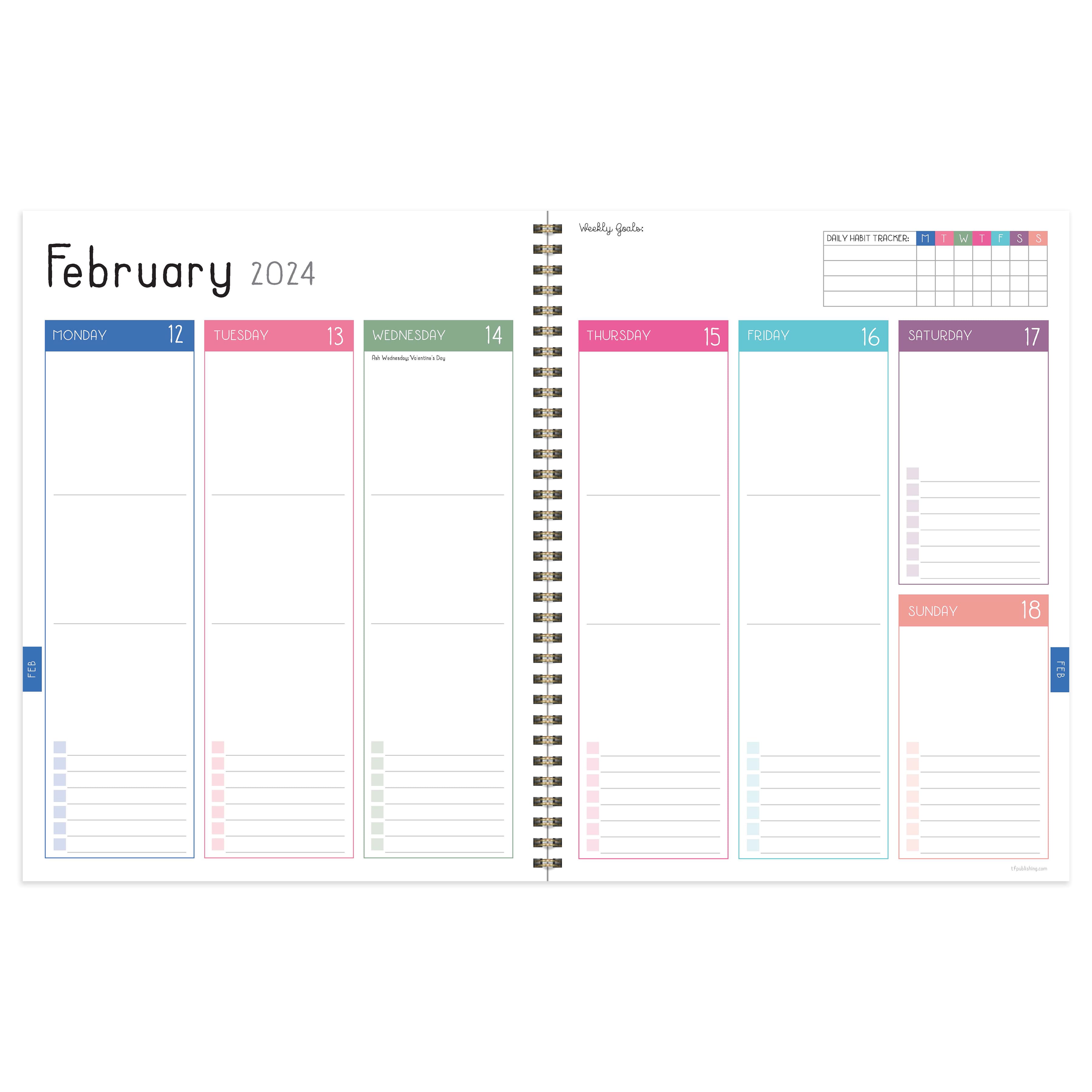 TF Publishing 2024 All the Flowers Large Planner
