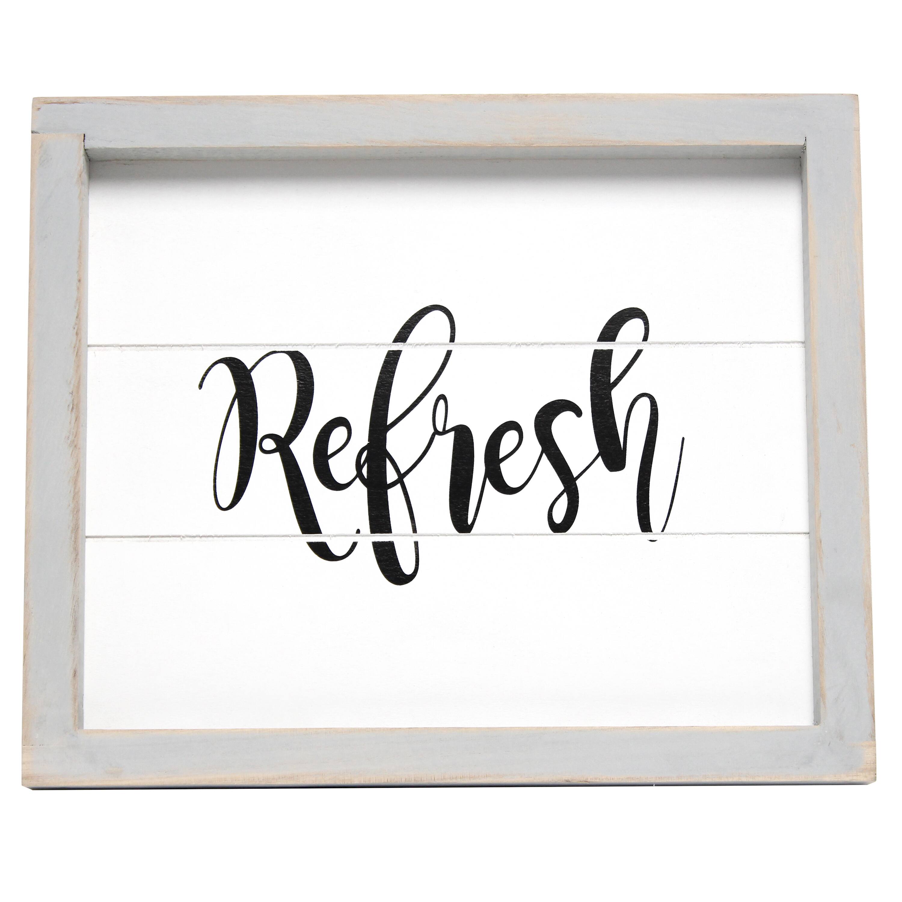 Elegant Designs Small Gray Wash Towel Holder, Frame & Toilet Paper Holder Set