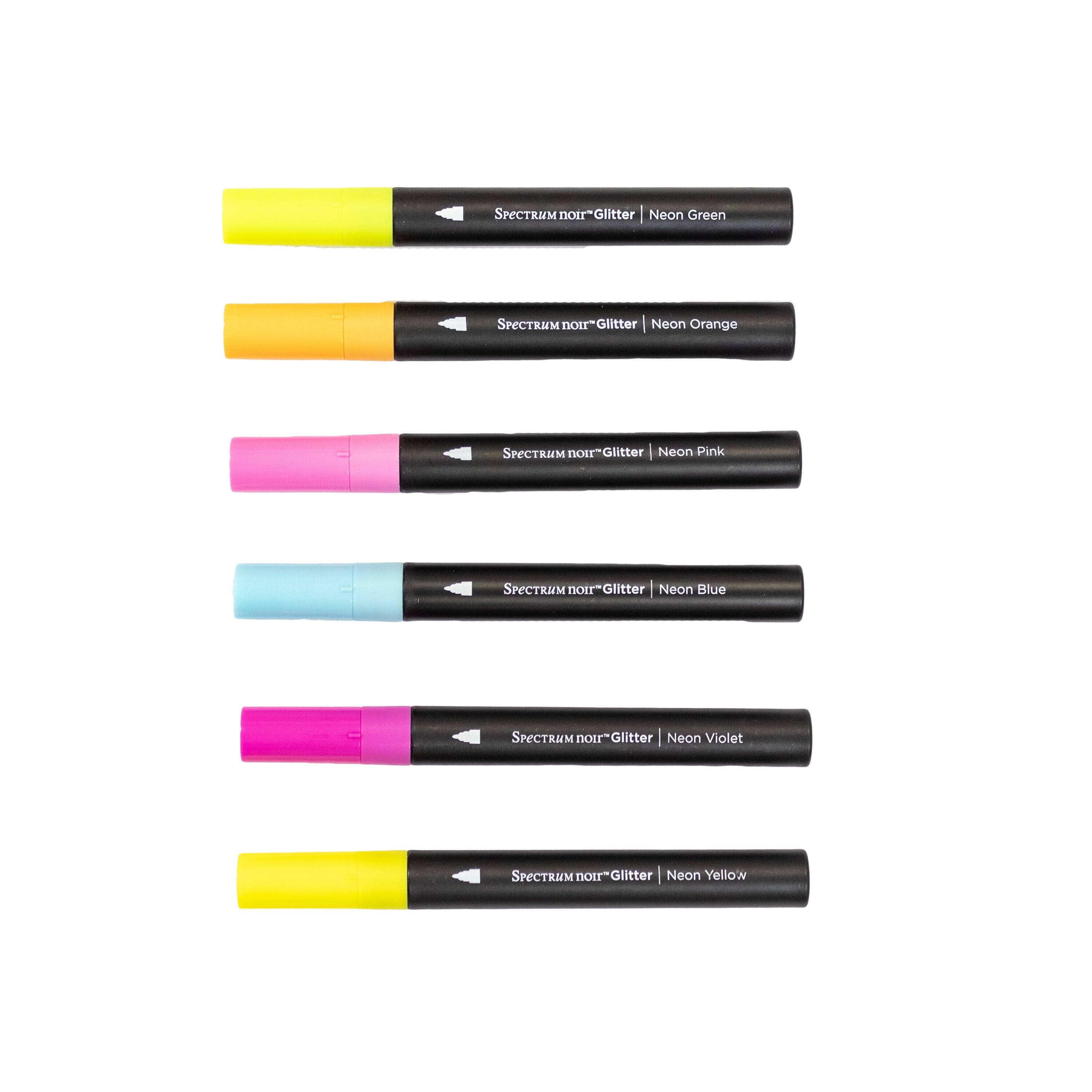 Spectrum Noir&#x2122; Neon Lights Glitter Marker Set